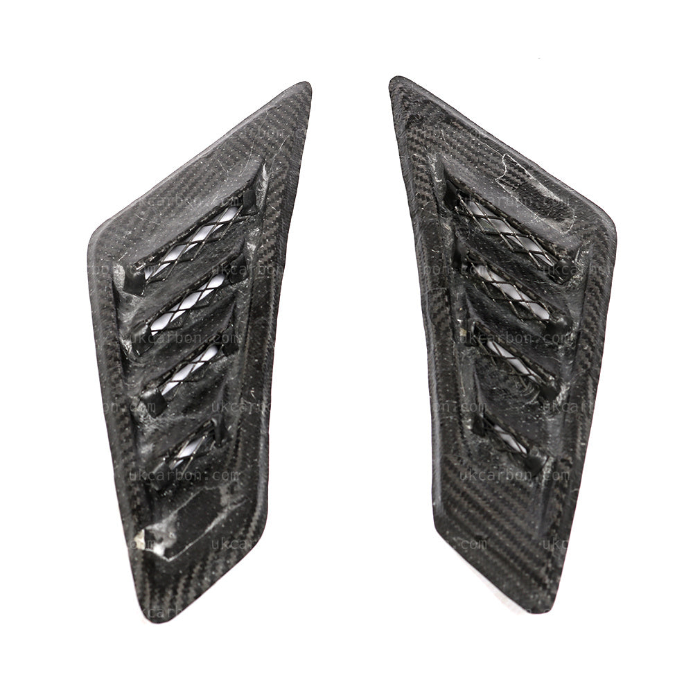 HONDA CIVIC TYPE R Carbon Fibre Fender Vents Grille Cover Trim FK2 by UKCarbon