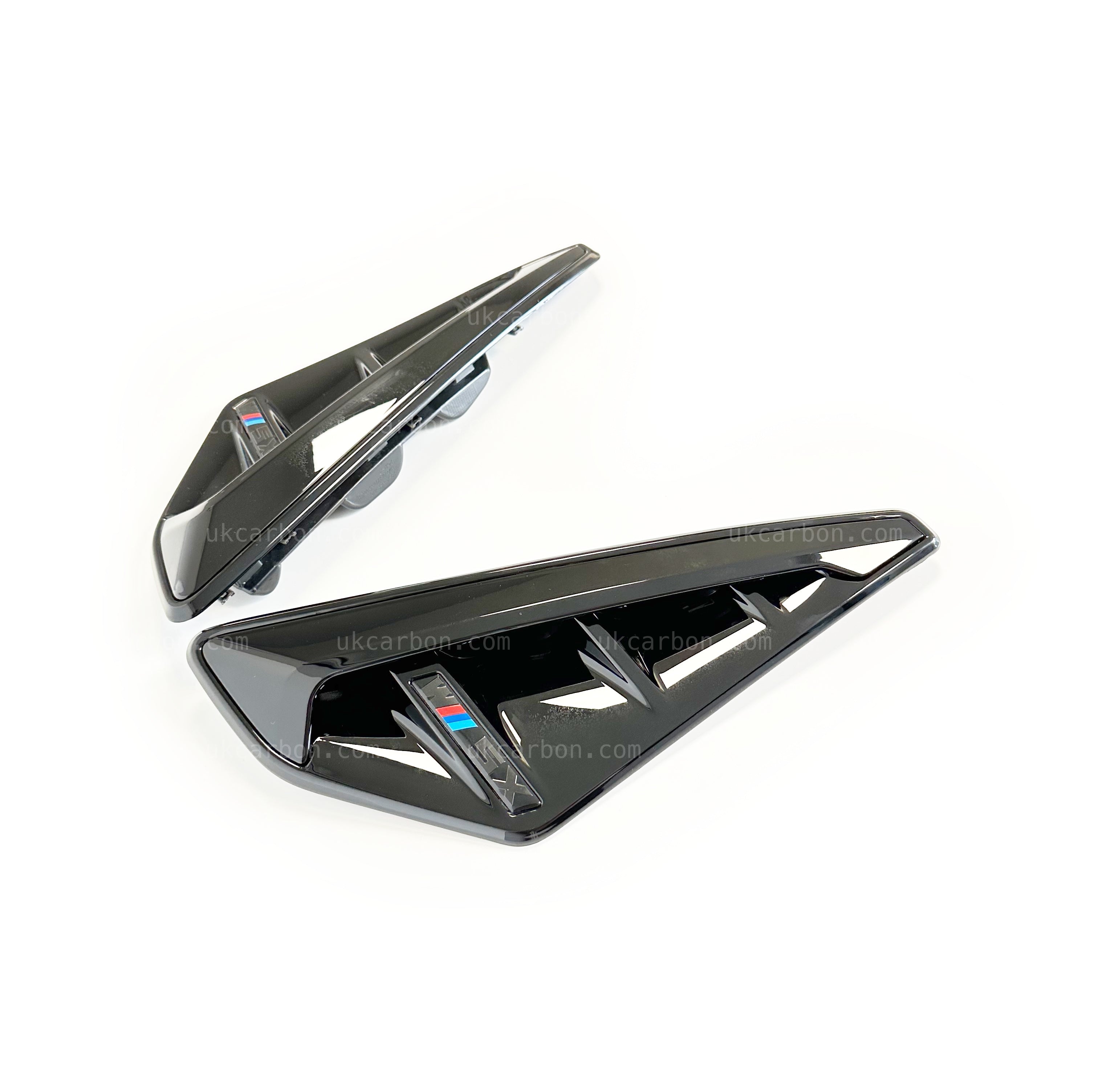 BMW X5 X5M Gloss Black Fender Vents Upgrade Cover Replacement G05 by UKCarbon