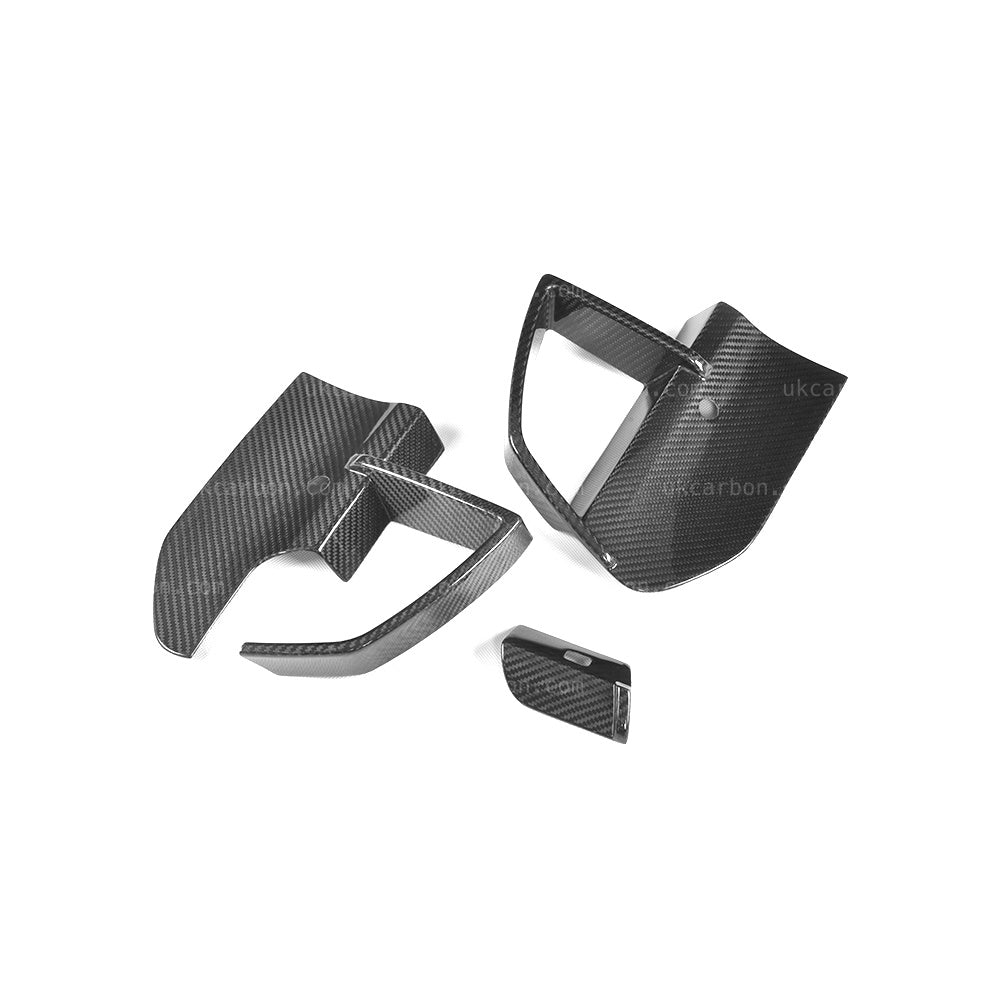 BMW X3 M40i Carbon Fibre Front Bumper Vent Insert Splitter G01 by UKCarbon