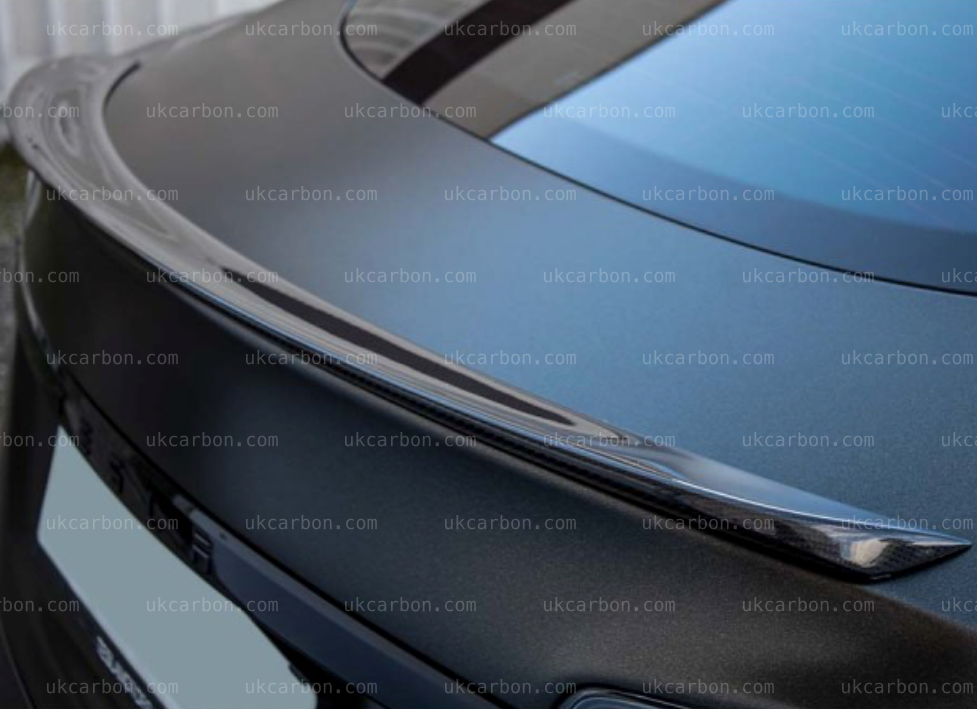 Tesla Model S Spoiler Gloss Carbon Fibre Boot Lip Performance Style by UKCarbon