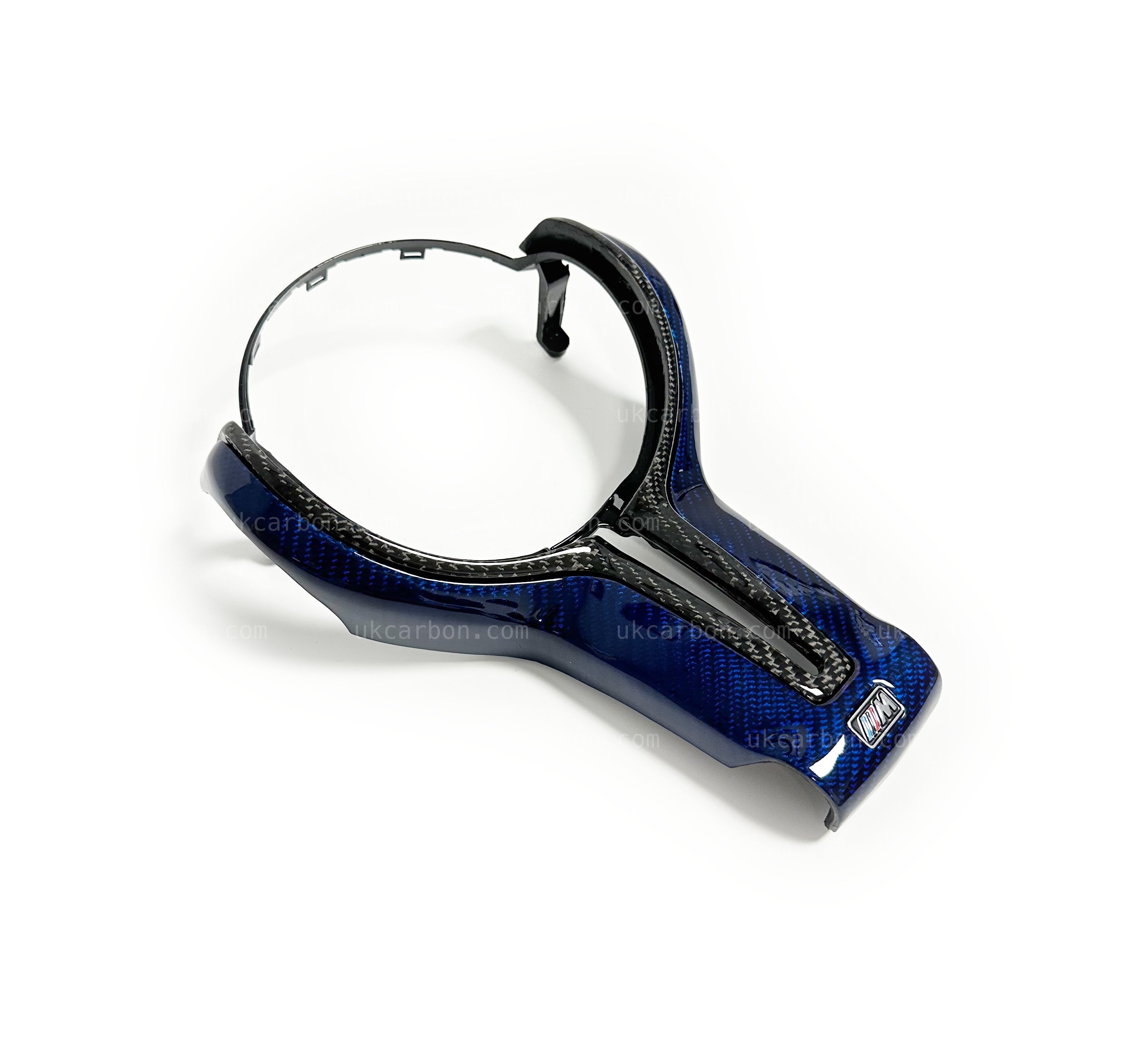 BMW M2 M3 M4 M5 M6 Carbon Steering Wheel Blue Fibre M MP Trim Insert by UKCarbon