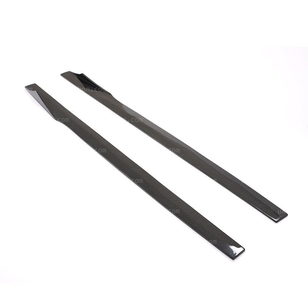 Alfa Romeo Giulia Real Carbon Fibre Side Skirt Kit Fin Style