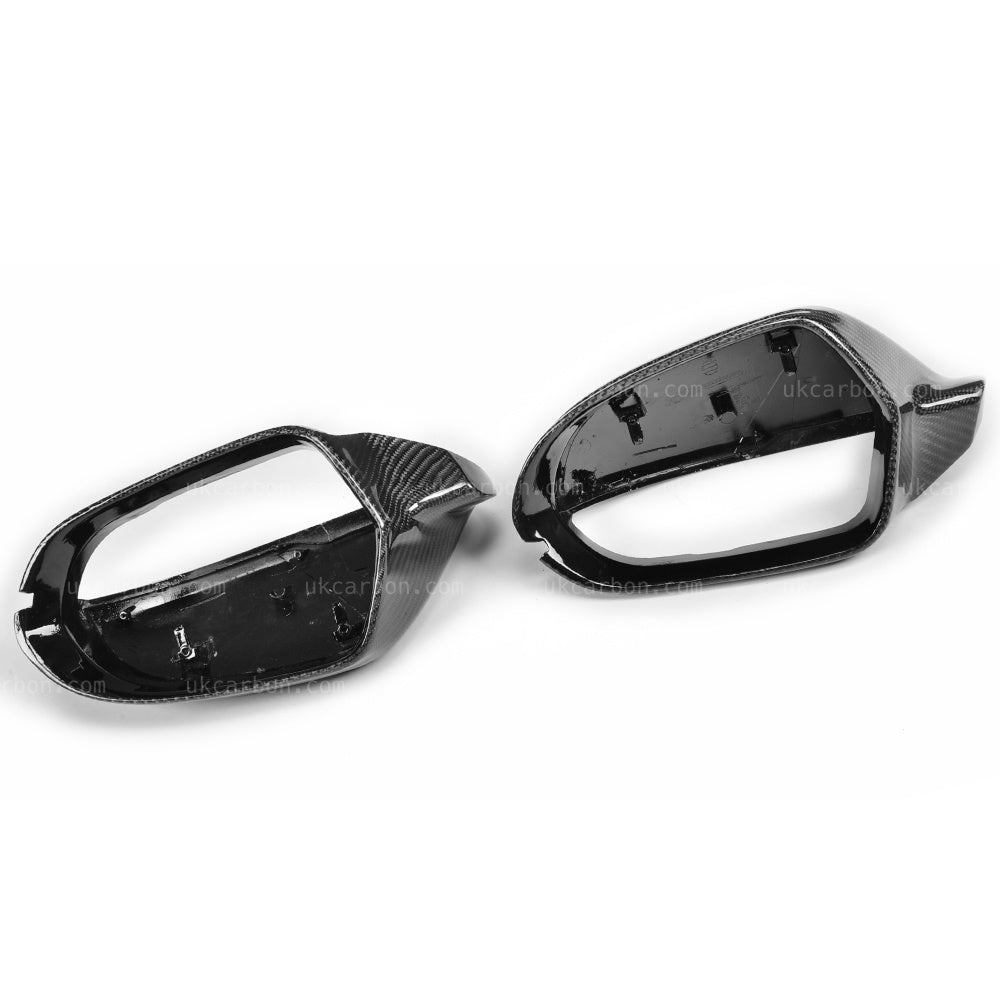 Audi A6 S6 RS6 Carbon Fibre Mirror Cover Replacement by UKCarbon
