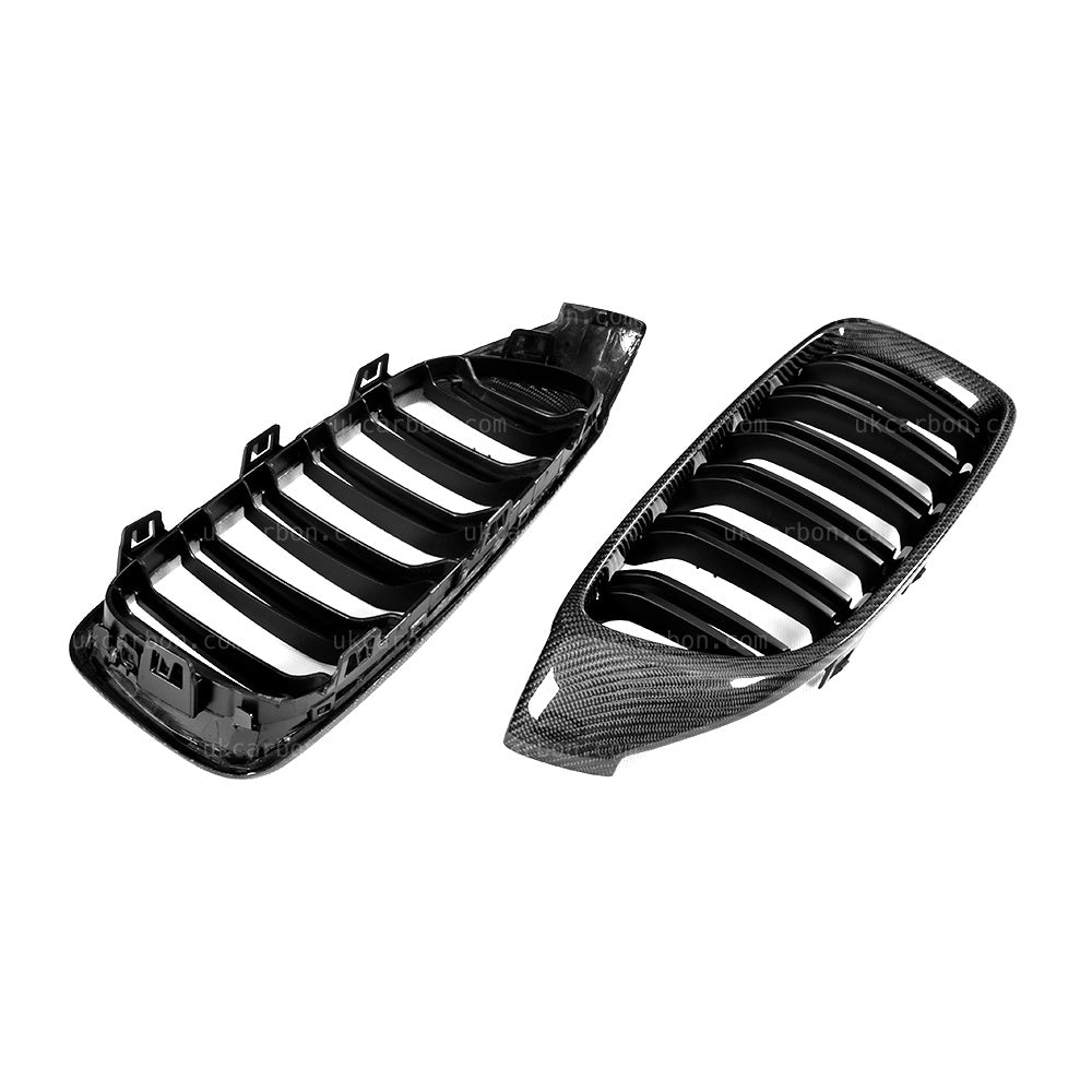 BMW M3 M4 Carbon Kidney Grille Replacement M Performance F80 F82 by UKCarbon