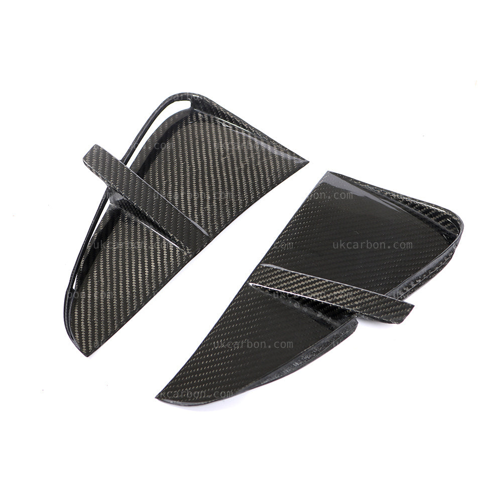 UKCARBON Carbon Fibre Fender Vents Grille Cover Trim Replacement For BMW X5 F15