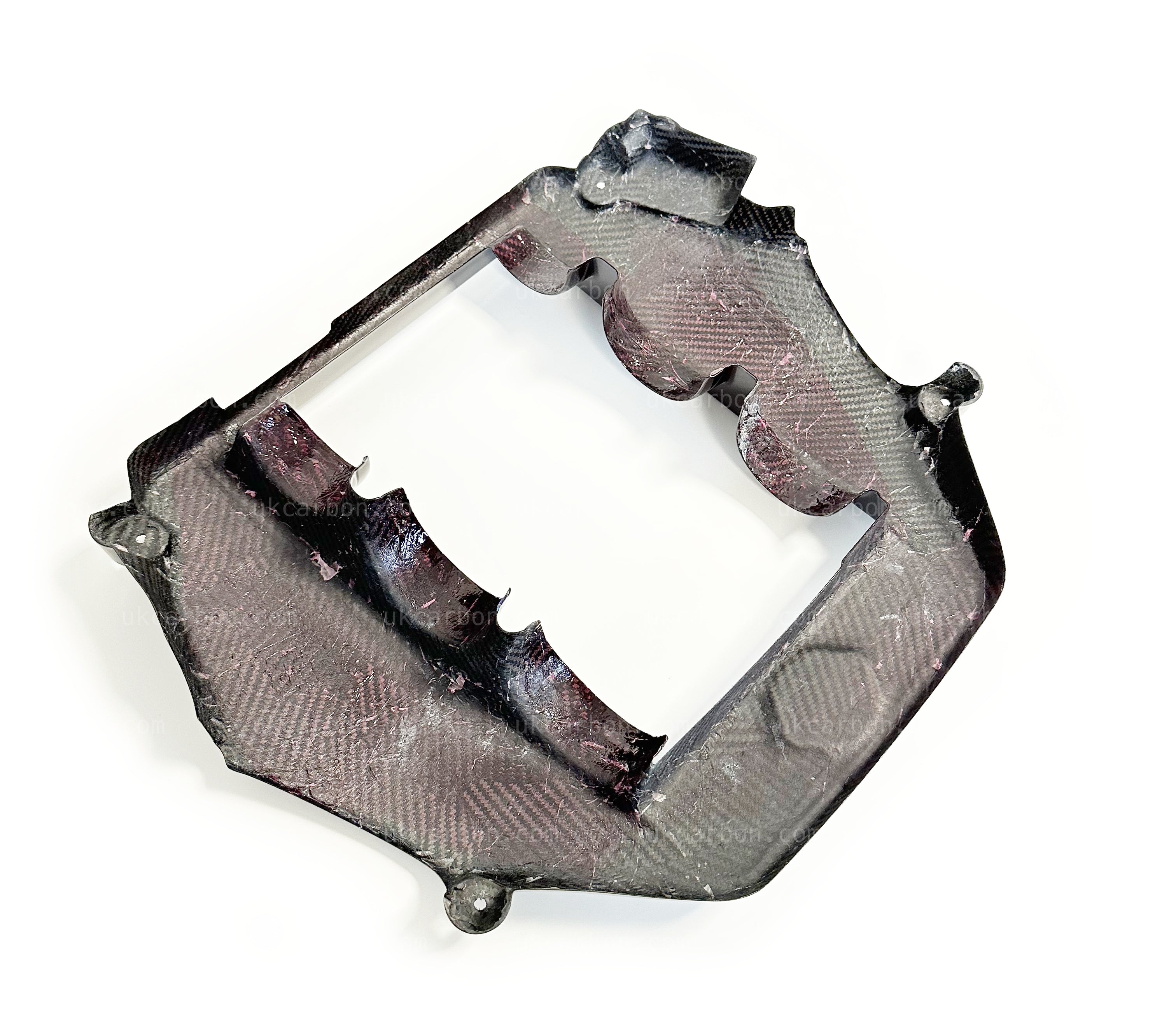 Nissan GTR Carbon Engine Cover Fibre Red Nismo Replacement GT-R R35 by UKCarbon