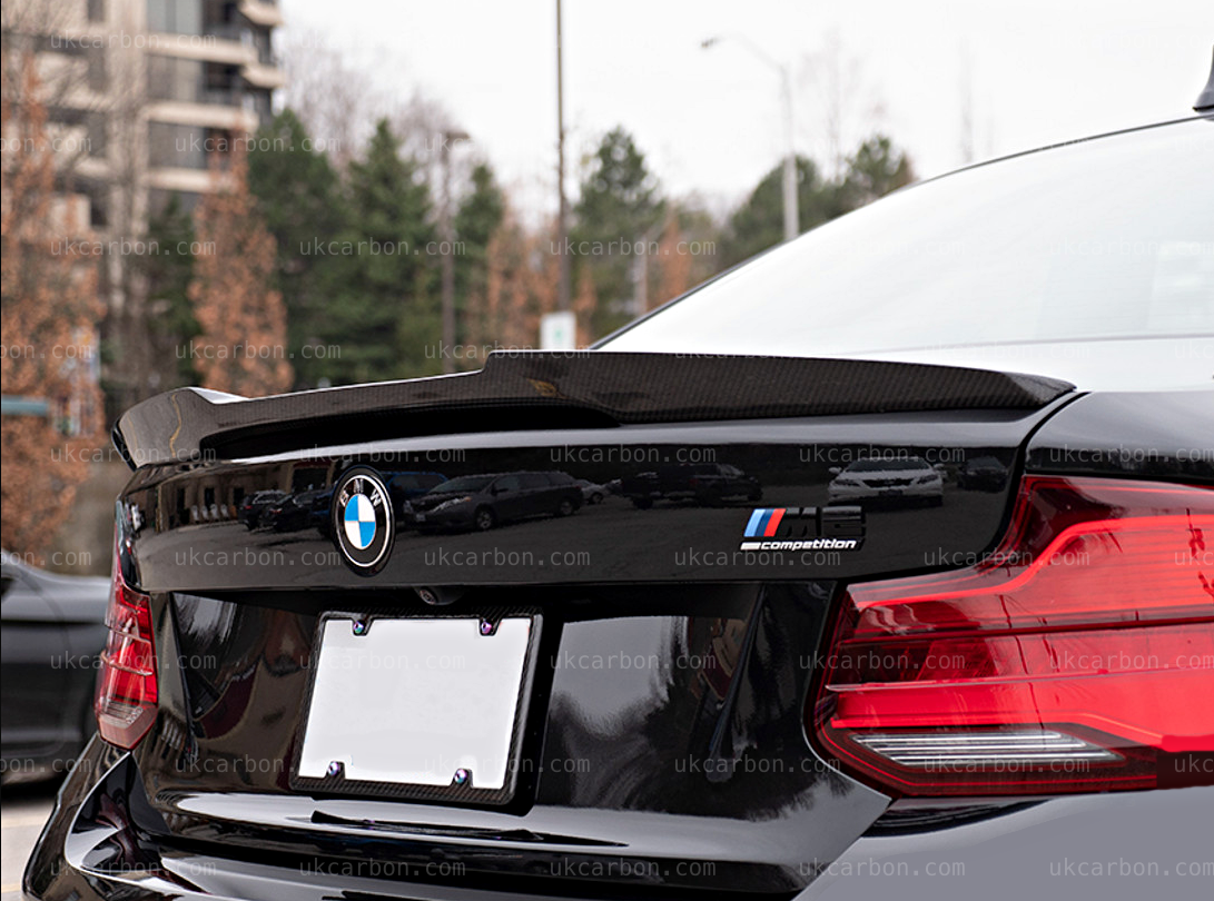 BMW 2 Series Carbon Spoiler M Performance M4 Style Boot Fibre F22 by UKCarbon