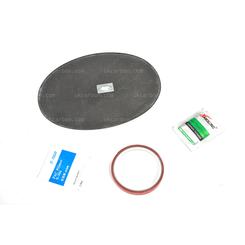 Alfa Romeo Giulia Carbon Fuel Tank Cover Cap Stick On Insert by UKCarbon