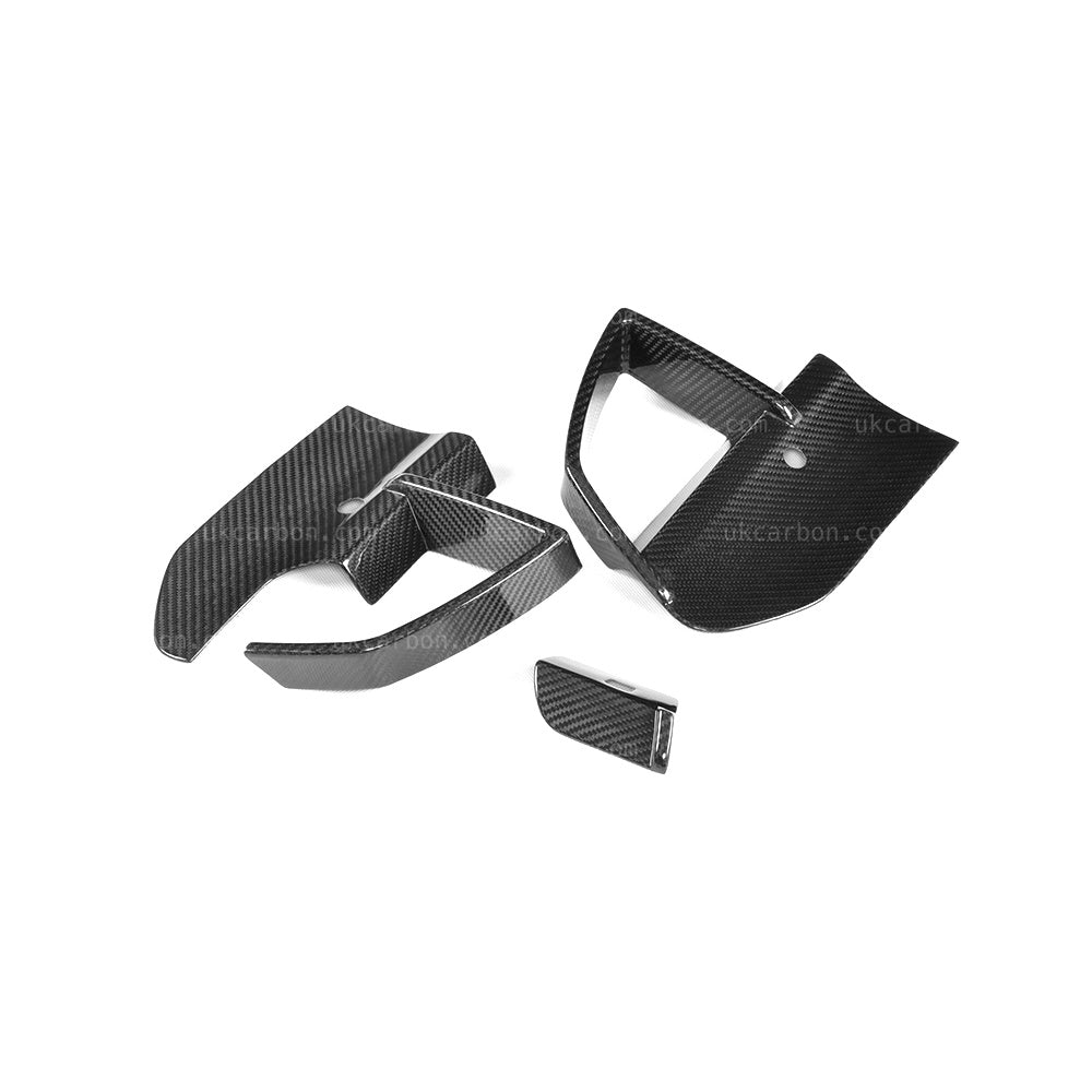 BMW X3 M40i Carbon Fibre Front Bumper Vent Insert Splitter G01 by UKCarbon