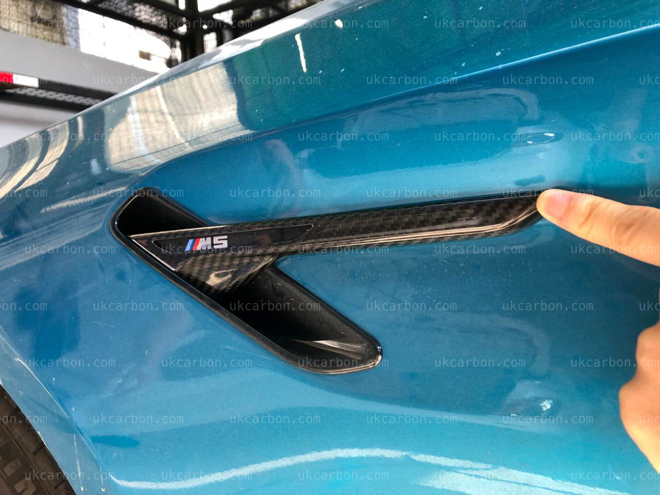 BMW M5 Carbon Fender M Performance Fibre Vents Grille Cover Trim F90 by UKCarbon