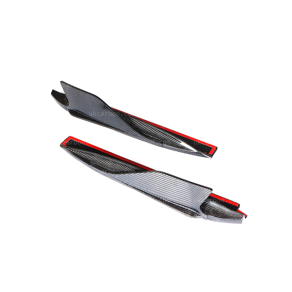 Audi R8 V8 V10 Plus Carbon Fibre Side Skirt Fins Splitter Body Kit by UKCarbon