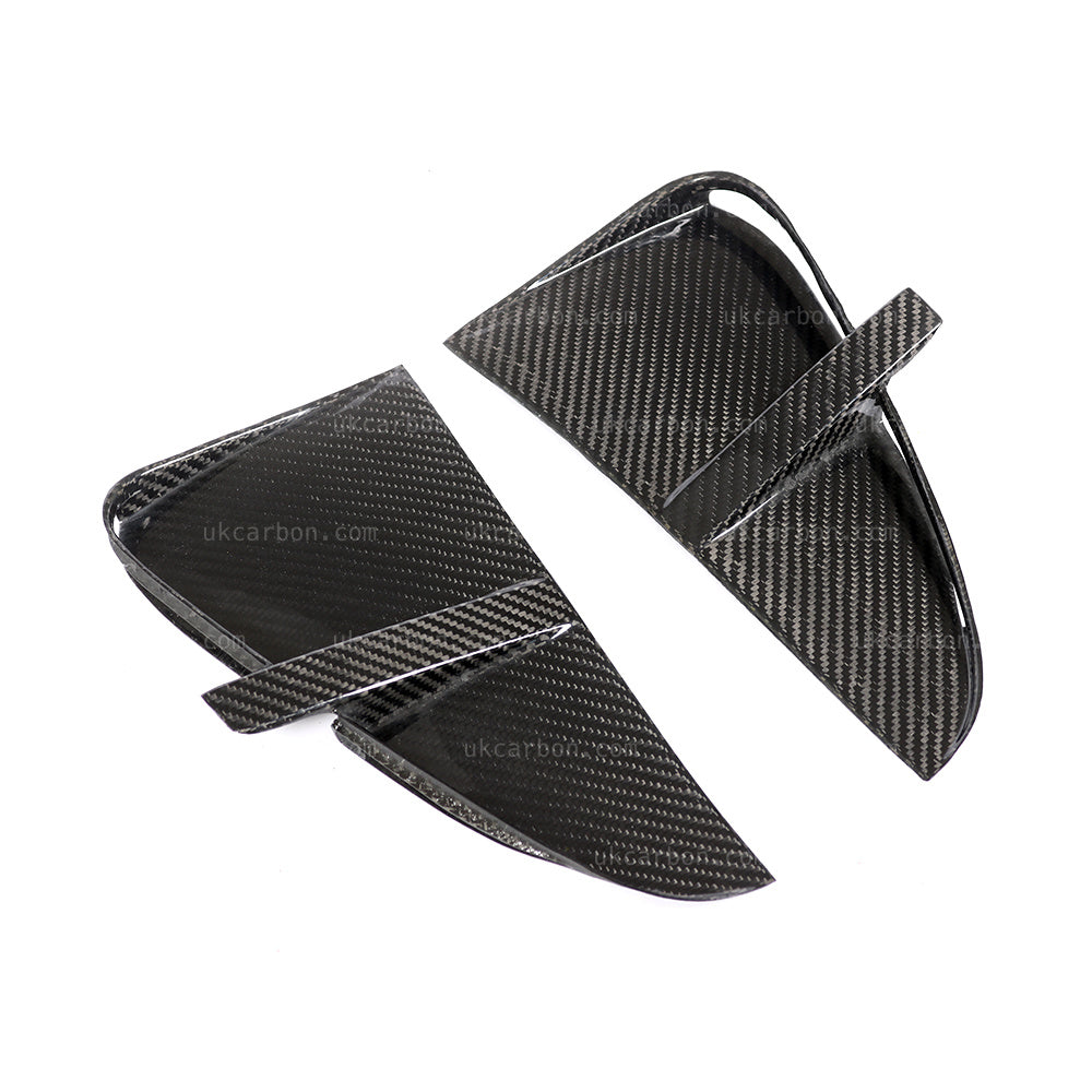 UKCARBON Carbon Fibre Fender Vents Grille Cover Trim Replacement For BMW X5 F15