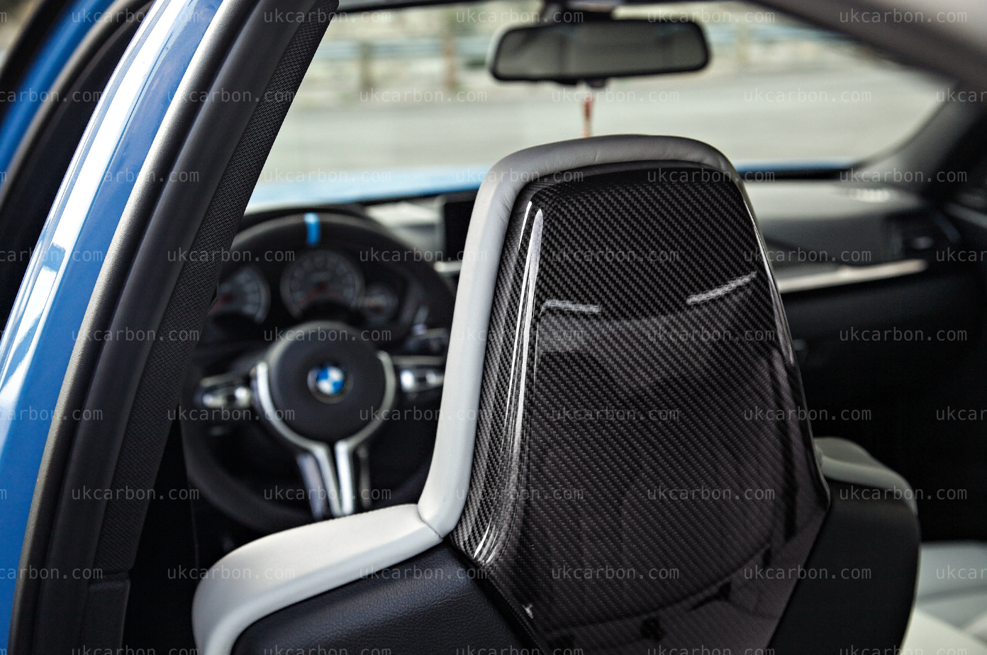 BMW M3 M4 Real Carbon Fibre Seat Backs Cover Inserts F80 F82 by UKCarbon