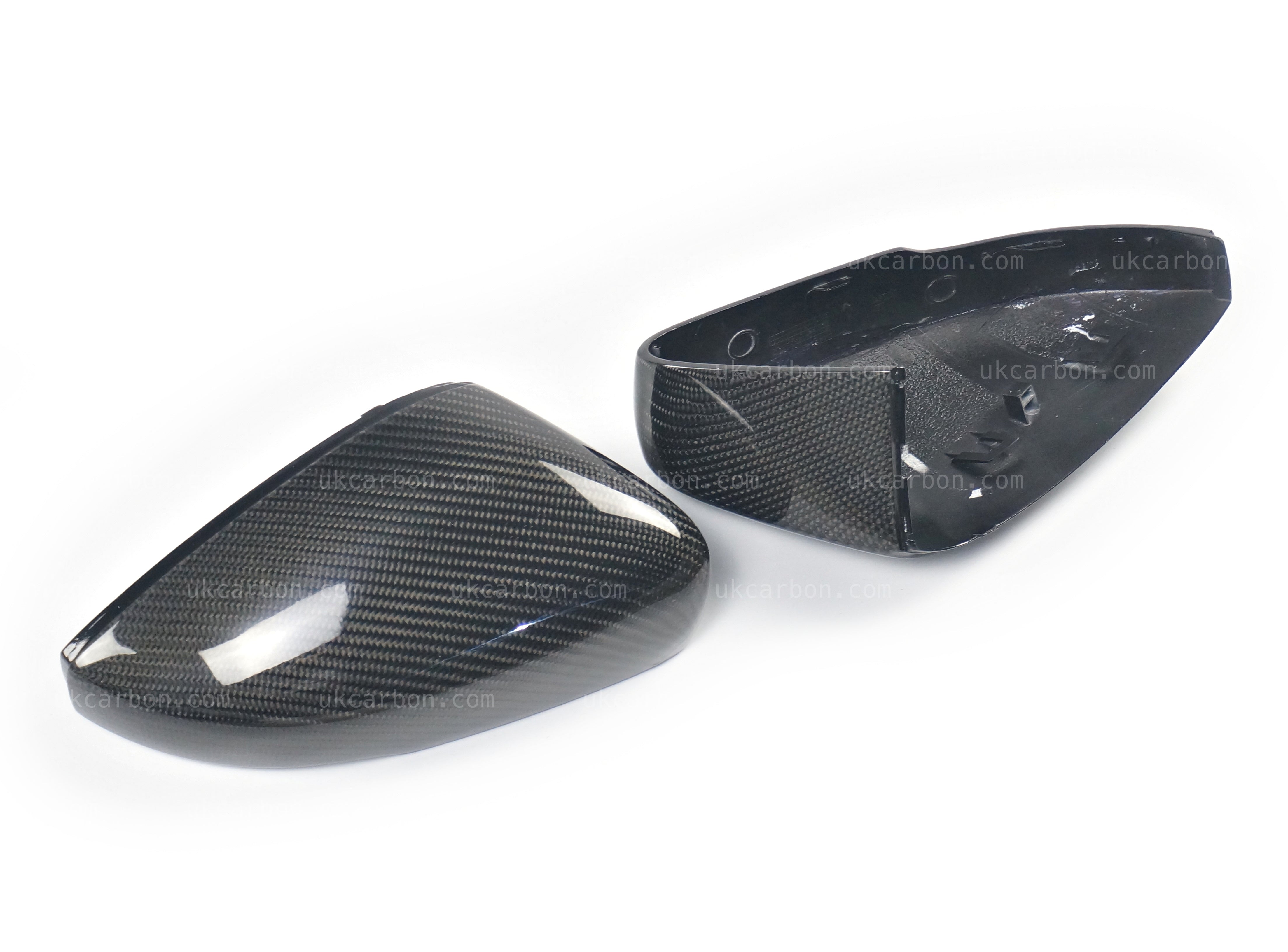 Volkswagen VW Polo Carbon Fibre Wing Mirror Cover Replacements 6R 6C by UKCarbon
