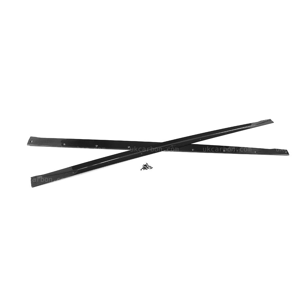 Alfa Romeo Giulia Real Carbon Fibre Side Skirt Kit Flat OEM Style