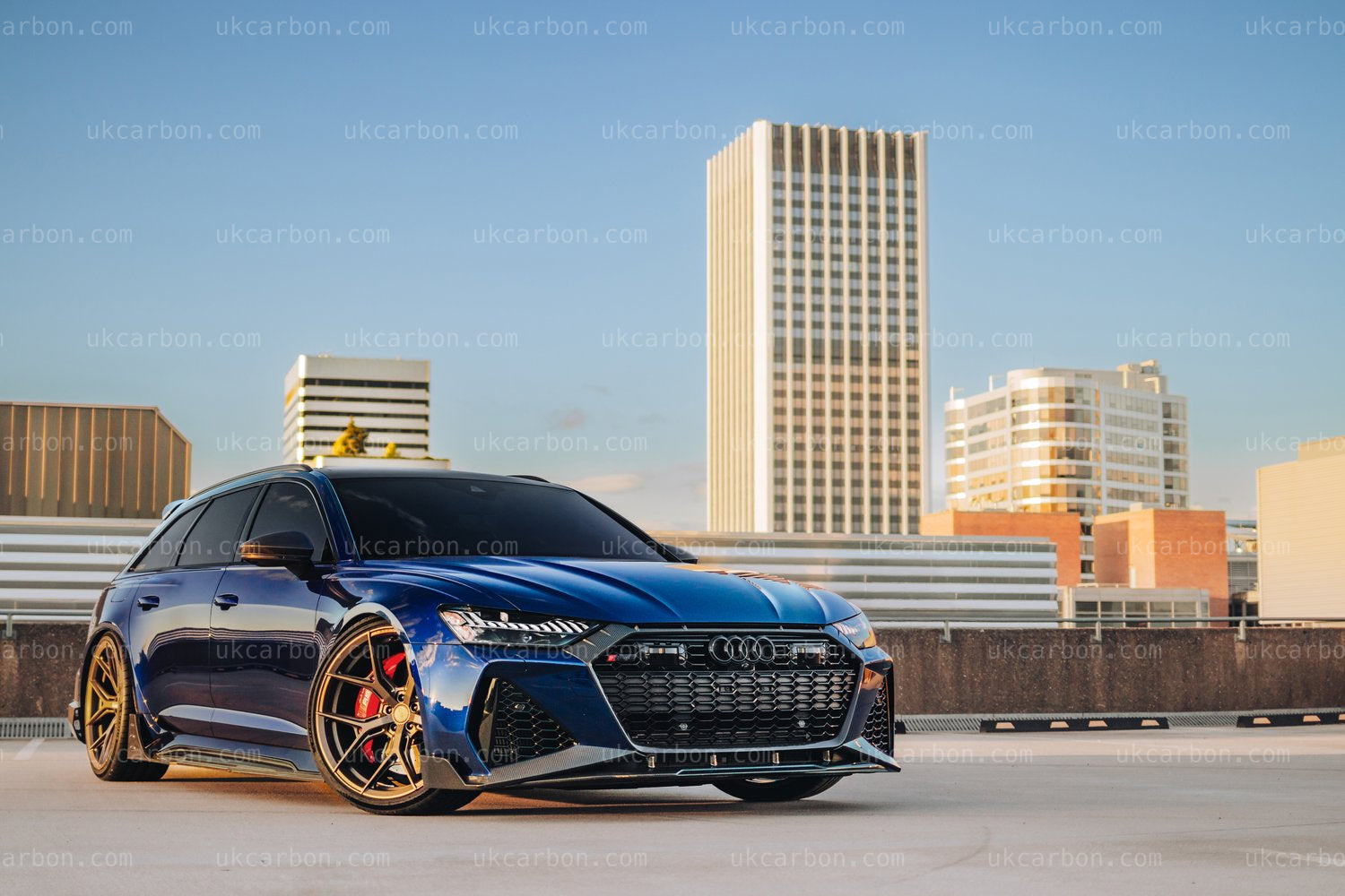 Audi RS6 RS7 Carbon Fibre Grille Surround Pre Preg C8 Front Trim Kit by UKCarbon