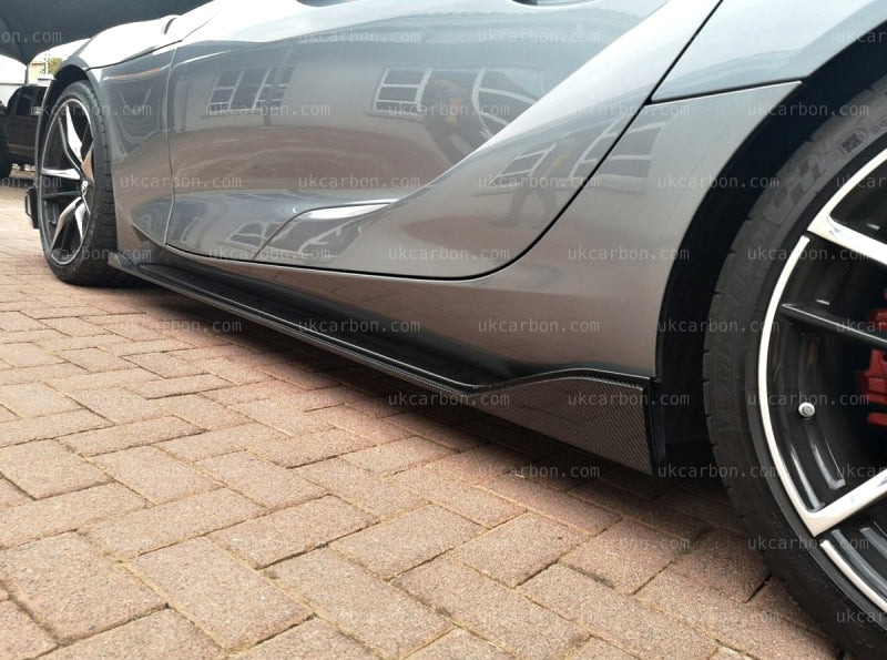 Toyota Supra Side Skirts Carbon Fibre A90 2019+ Extension Lip Kit by UKCarbon
