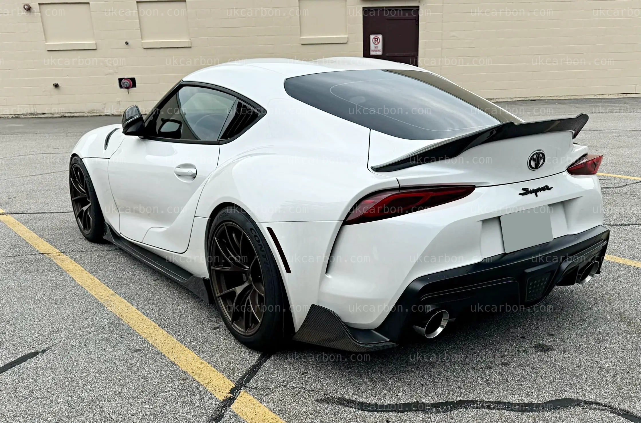 Toyota Supra Spoiler Carbon Fibre A90 2019+ Rear Boot Wing Lip Kit by UKCarbon