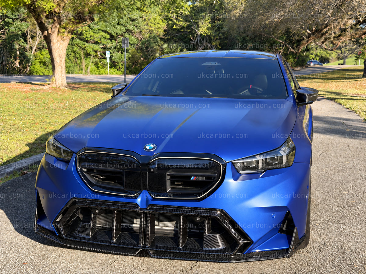 BMW M5 G90 G99 Carbon Fibre Lower Grille Bumper Trim Insert