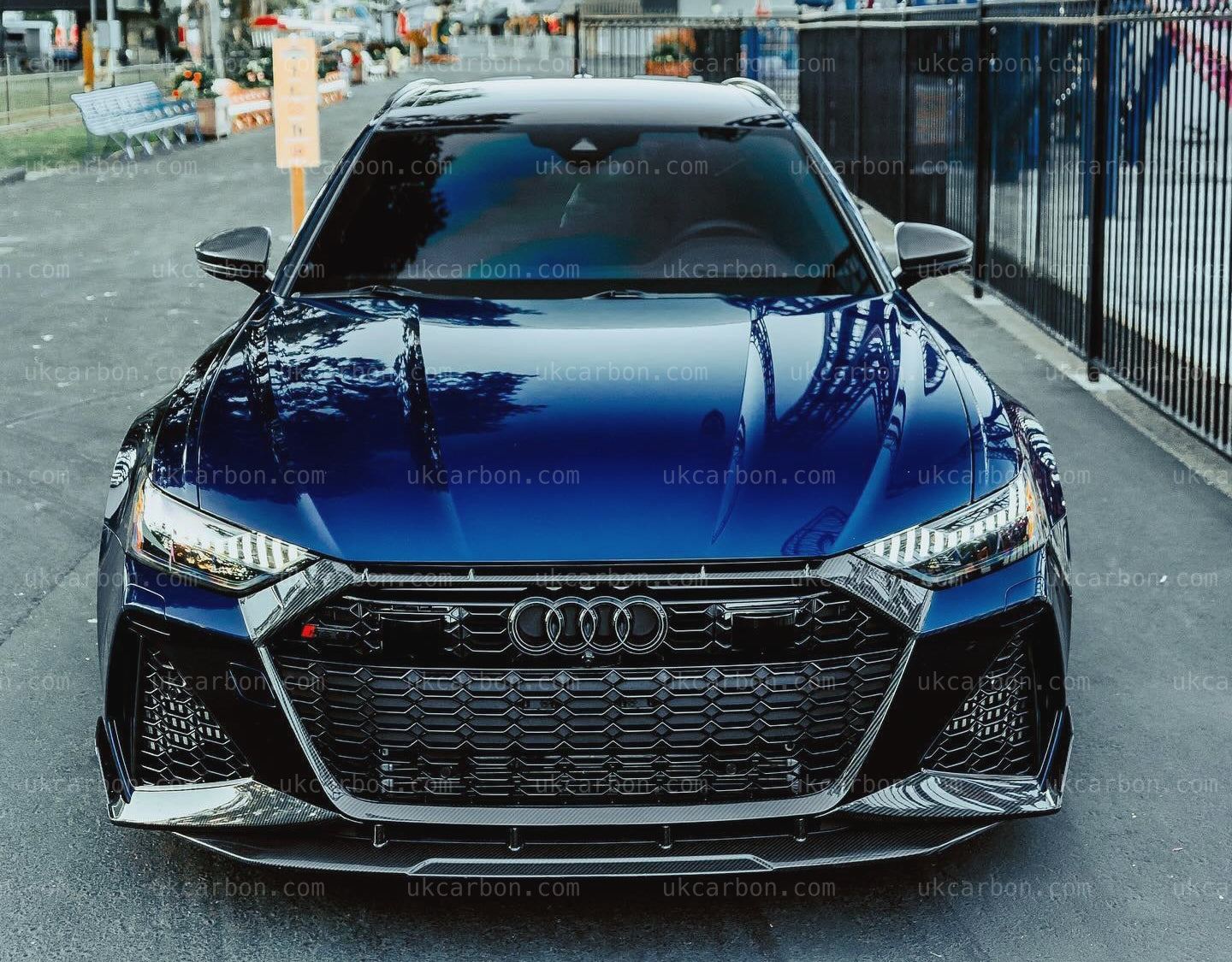 Audi RS6 RS7 Carbon Fibre Grille Surround Pre Preg C8 Front Trim Kit by UKCarbon