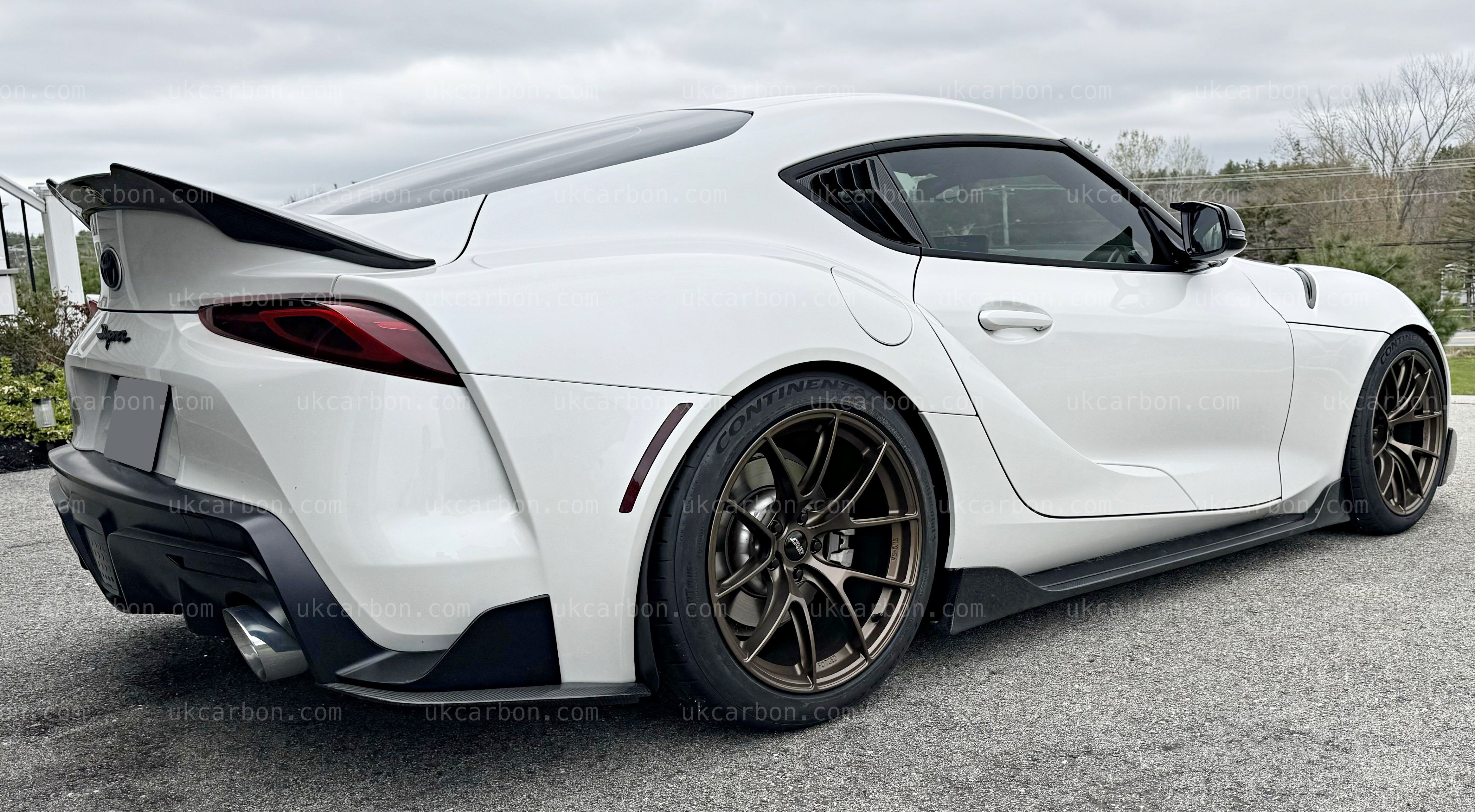 Toyota Supra Spoiler Carbon Fibre A90 2019+ Rear Boot Wing Lip Kit by UKCarbon