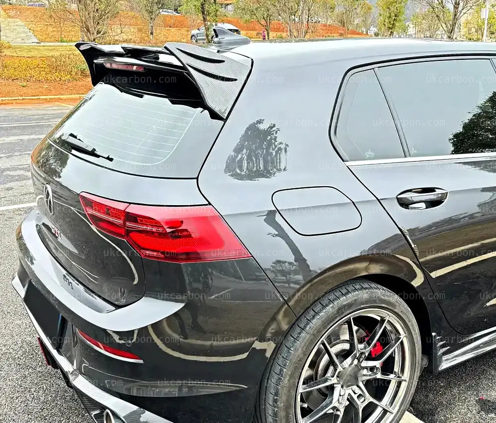 Volkswagen Golf Spoiler GTI R Real Carbon Fibre MK8 2.0 VW Body Kit by UKCarbon