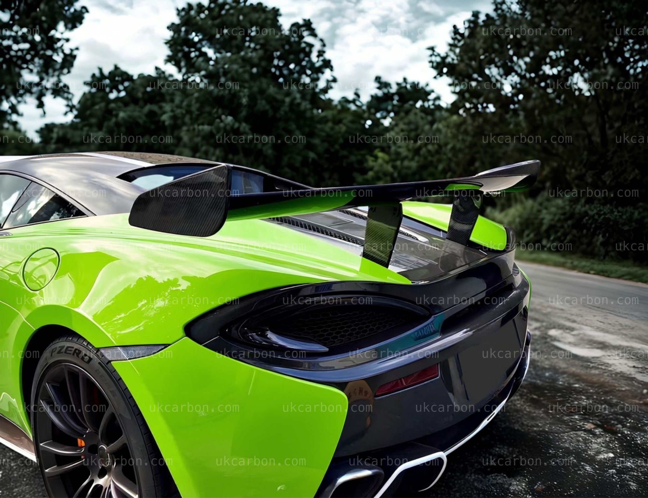 Mclaren 540 570 S GT Spoiler Pre Preg Carbon Fibre 620R Style