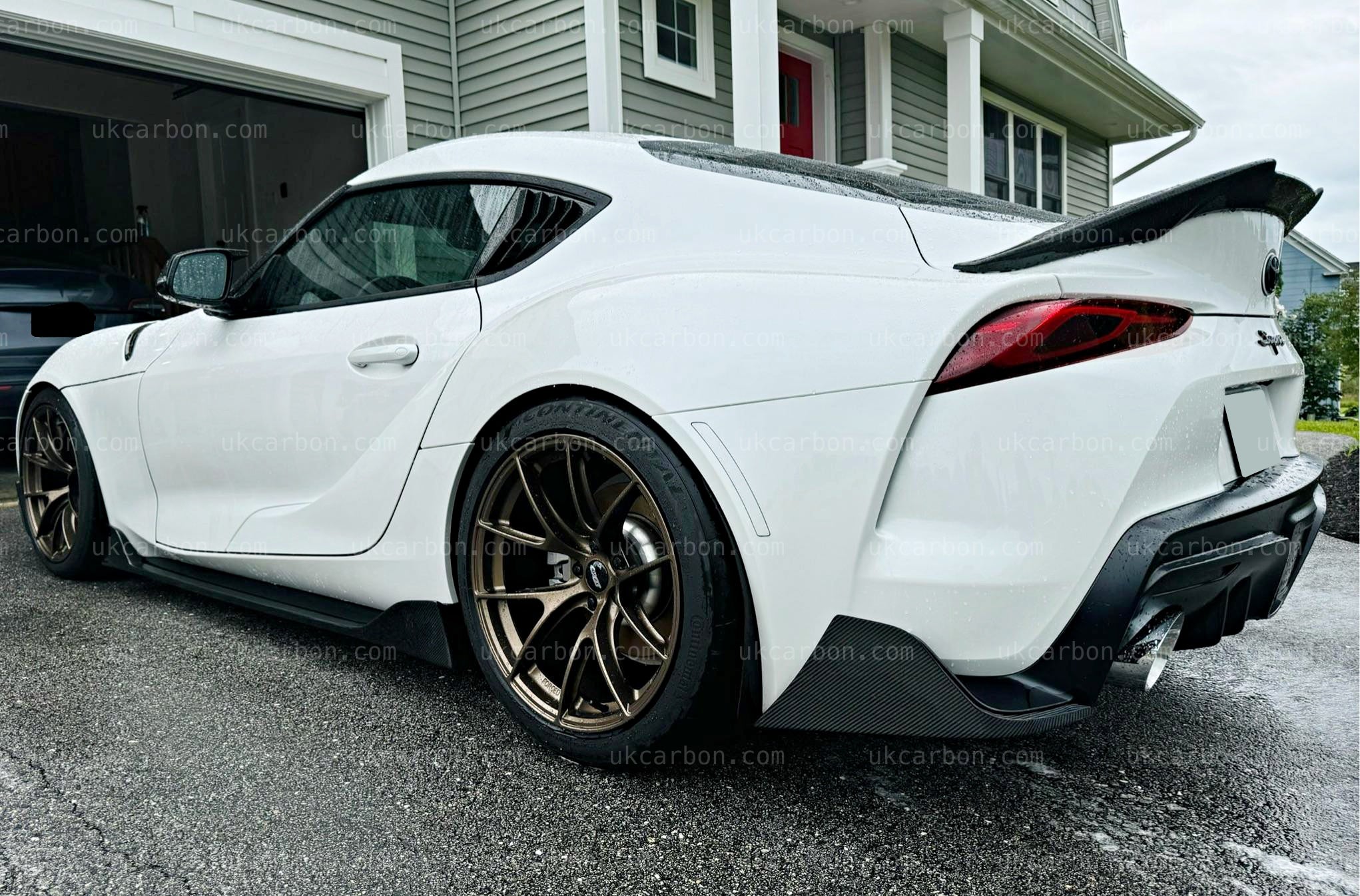 Toyota Supra Spoiler Carbon Fibre A90 2019+ Rear Boot Wing Lip Kit by UKCarbon