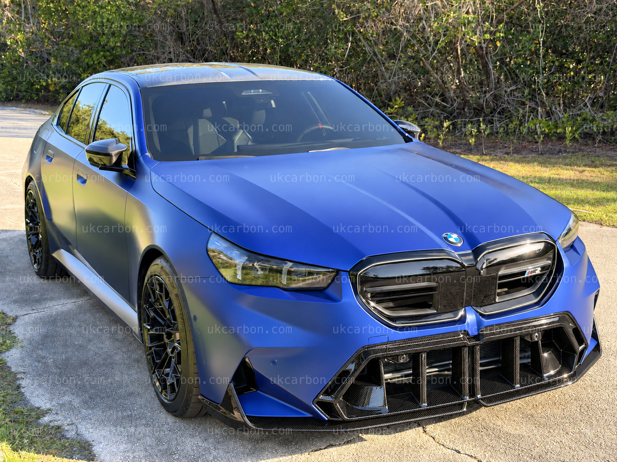BMW M5 G90 G99 Carbon Fibre Lower Grille Bumper Trim Insert