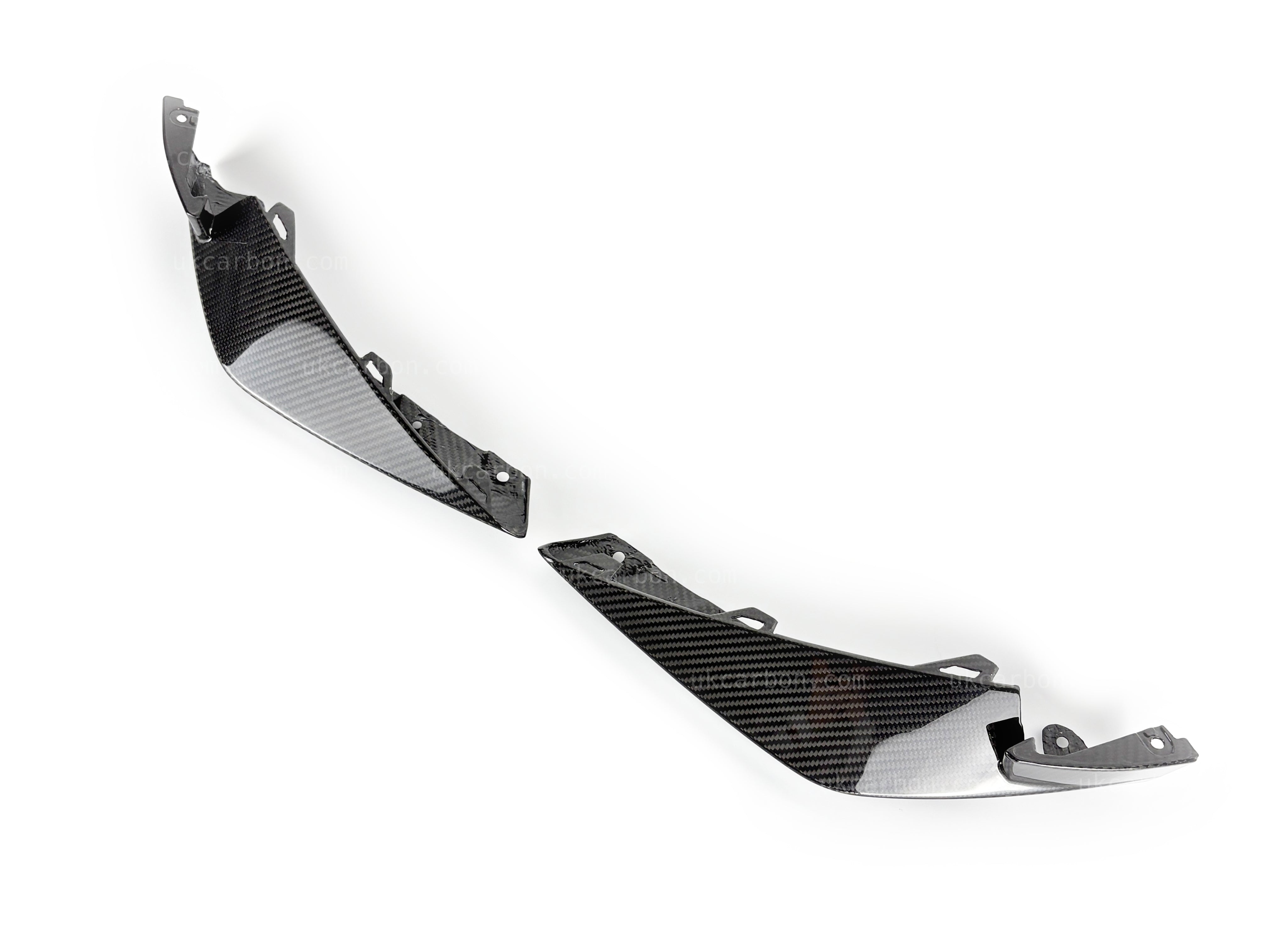 BMW M3 M4 Front Bumper Corner Splitter Pre Preg Carbon Fibre G80 G82