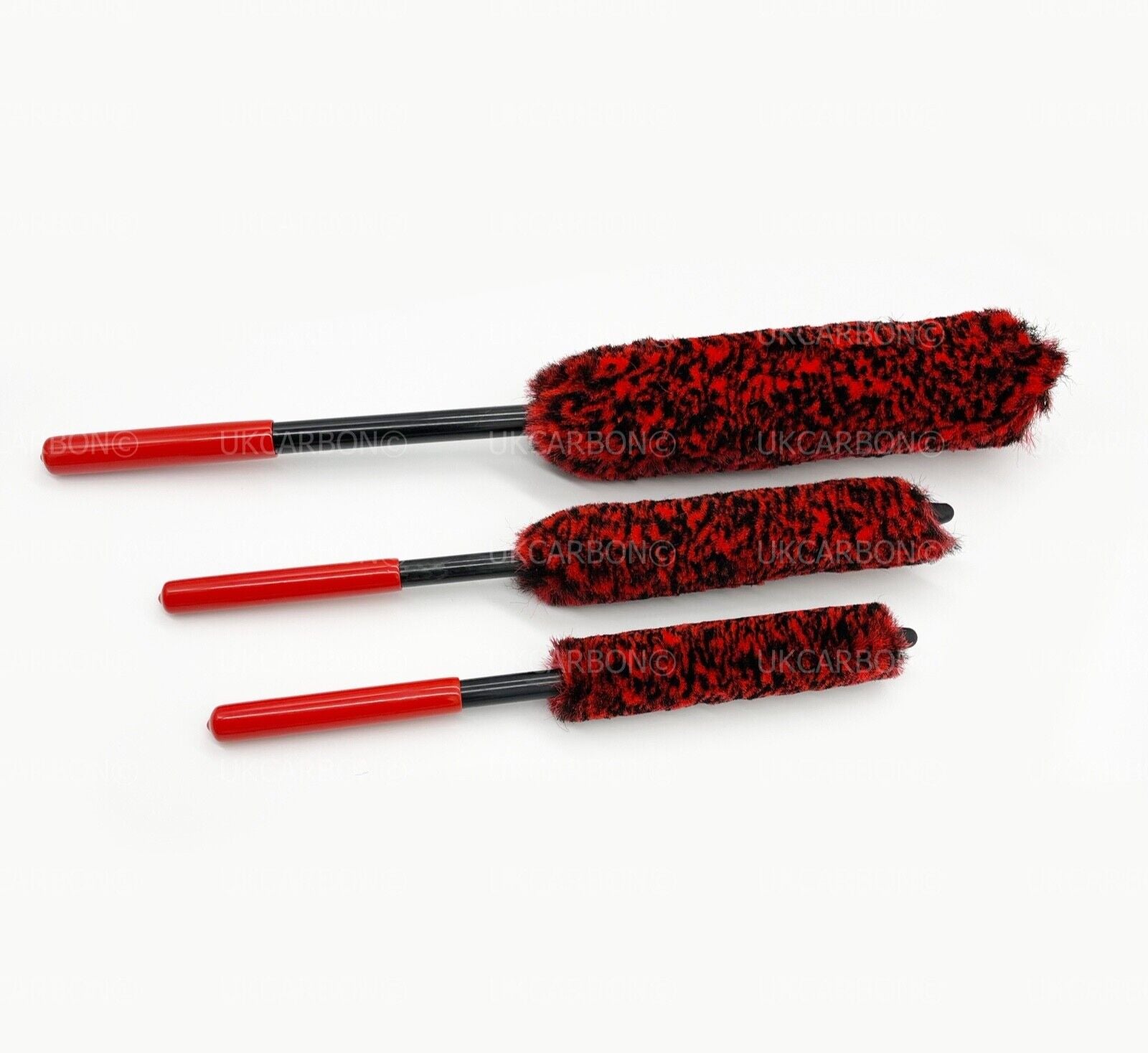 Alloy Wheel Cleaning Soft Brush Microfibre Wool Wand None Scratch Tool Large 3pc