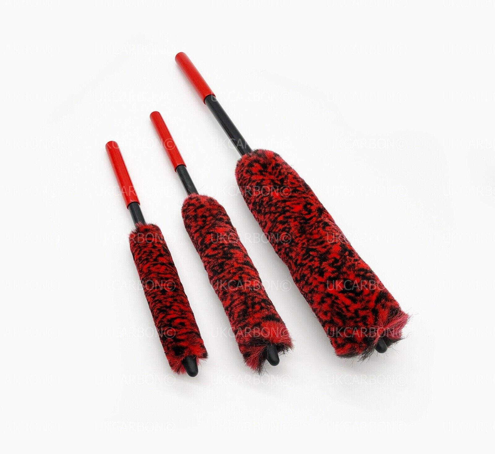 Alloy Wheel Cleaning Soft Brush Microfibre Wool Wand None Scratch Tool Large 3pc