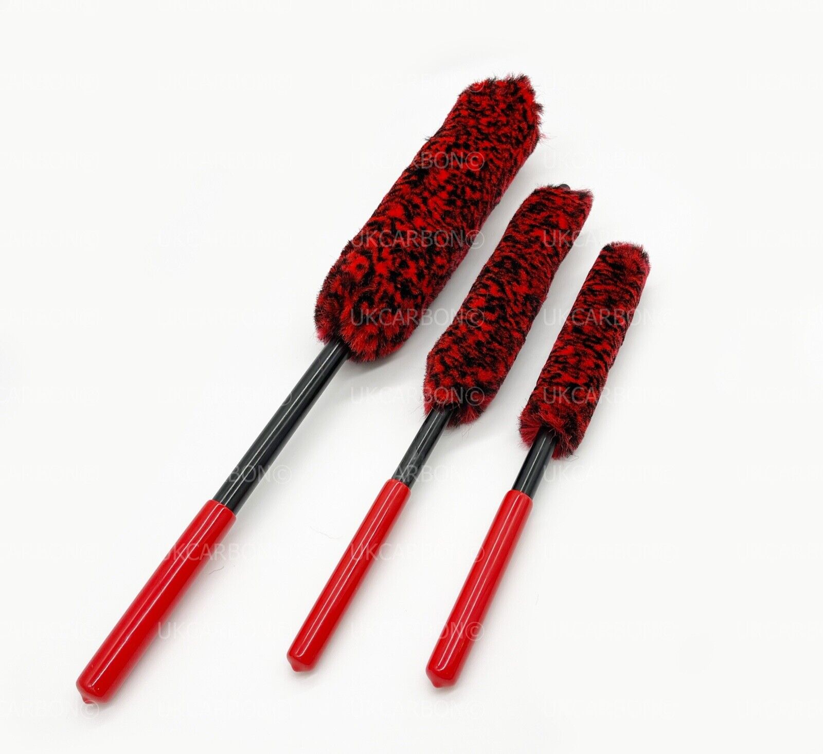 Alloy Wheel Cleaning Soft Brush Microfibre Wool Wand None Scratch Tool Large 3pc