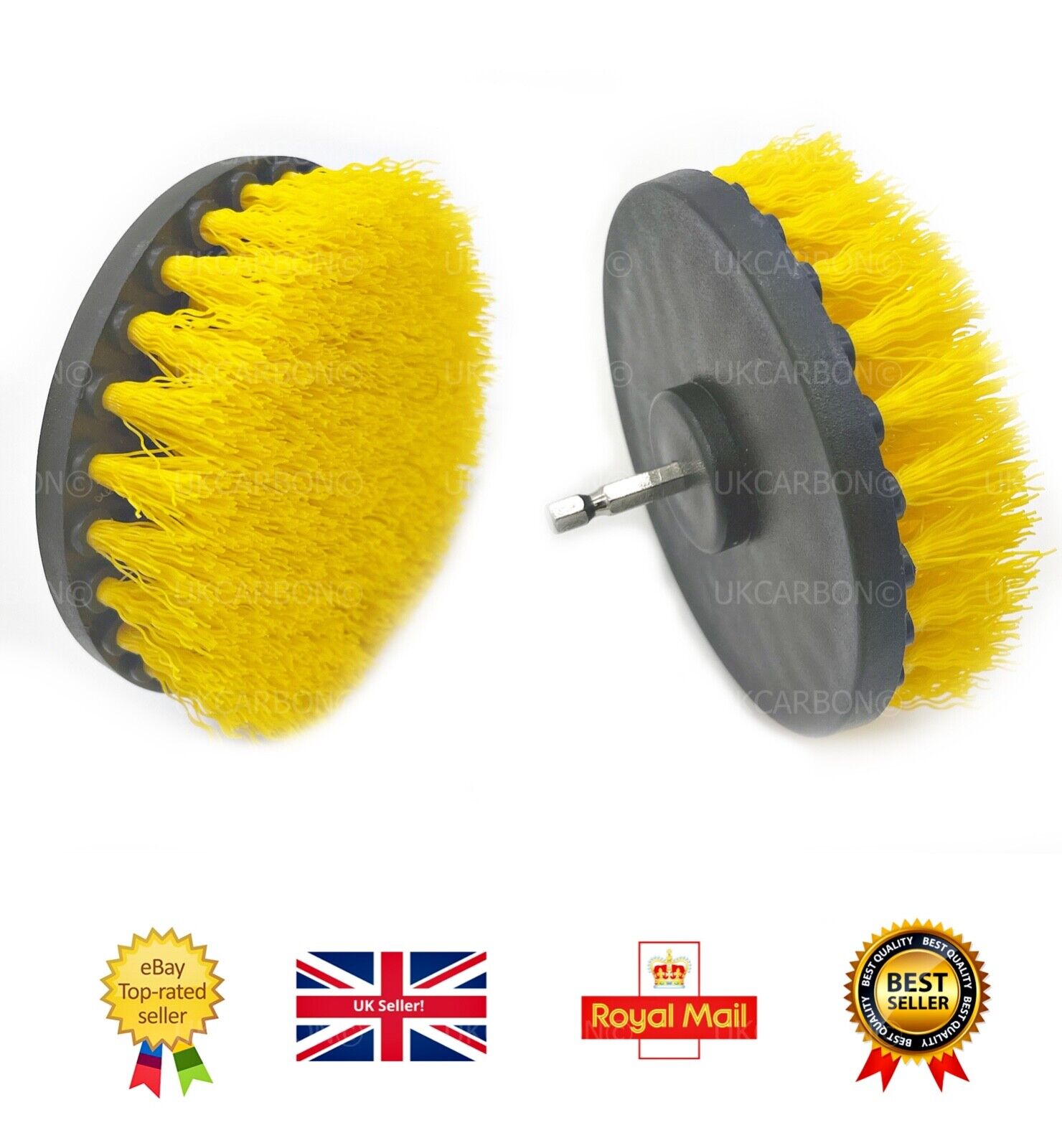 Drill Attachment Cleaning Detailing Brush Car Carpet Scrub Home Tile Bathroom - UKCarbon