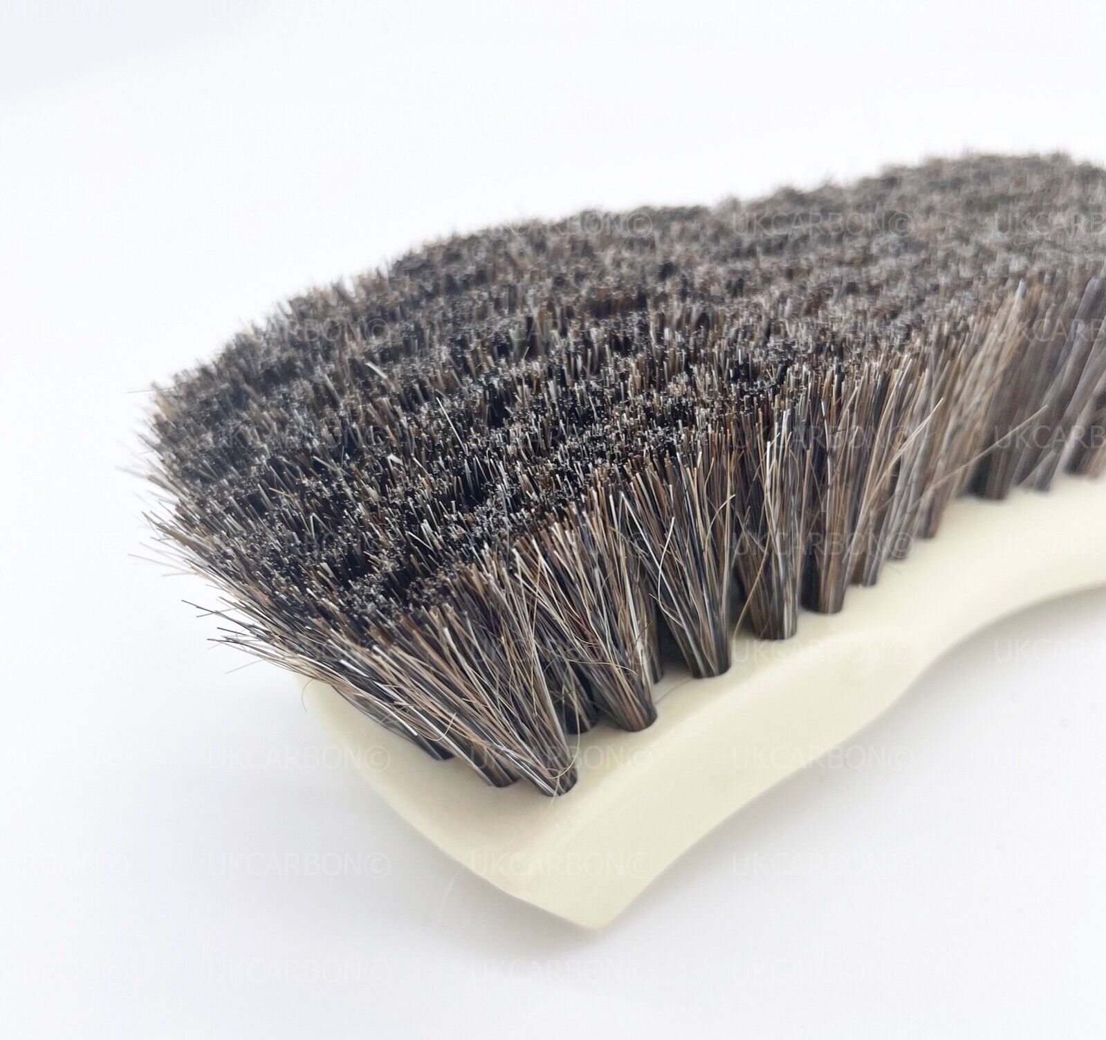 Leather Detailing Cleaning Brush Car Interior Furniture REAL Horse Hair Bristles - UKCarbon
