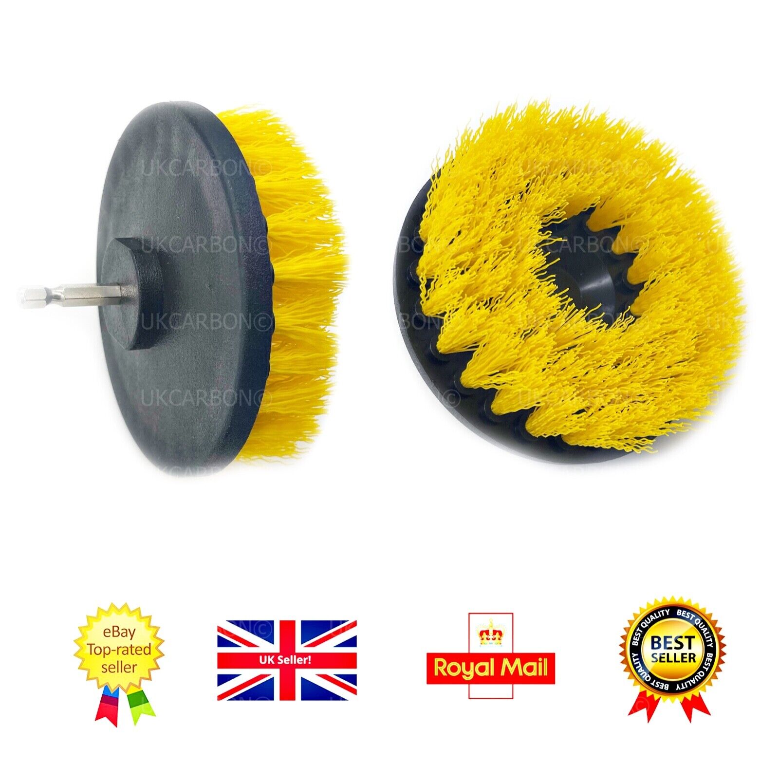 Drill Attachment Cleaning Detailing Brush Car Carpet Scrub Home Tile Bathroom - UKCarbon