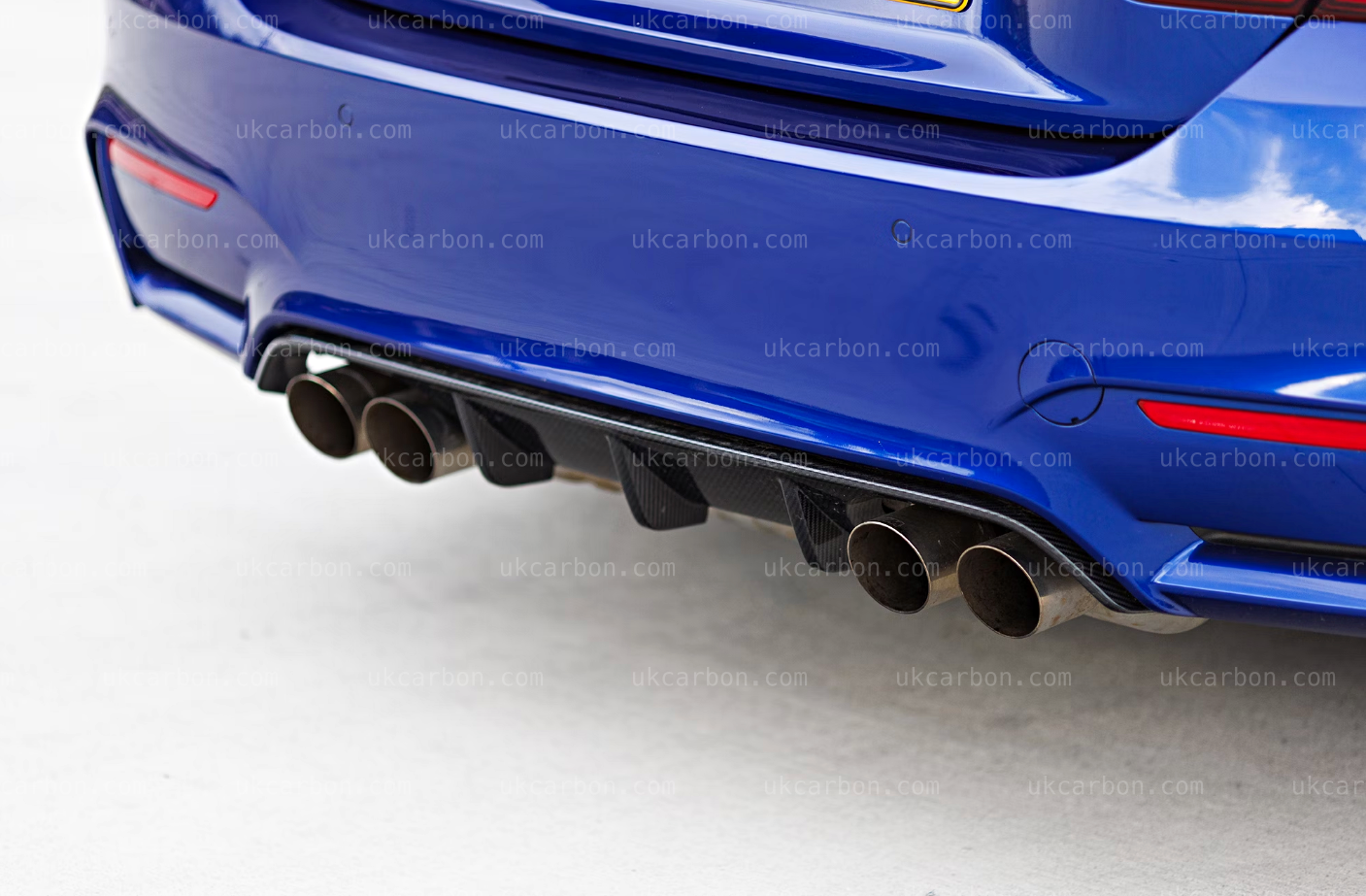 BMW M3 M4 Carbon Diffuser OEM Style M Performance Kit F80 F82 F83 by UKCarbon