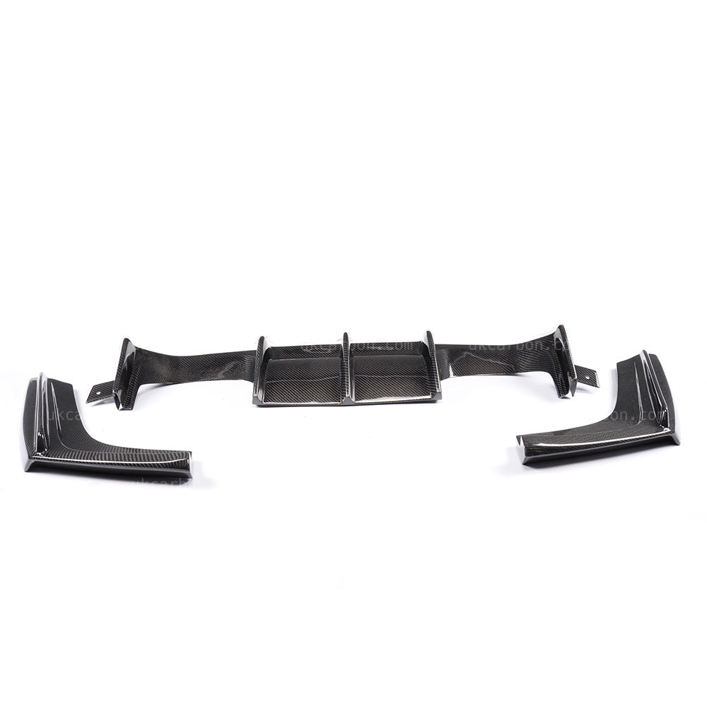 BMW M3 M4 Carbon Fibre Rear M Performance V Style Diffuser F80 F82 by UKCarbon