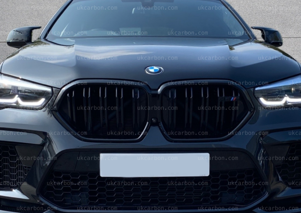 BMW X6 X6M Gloss Black Front Grille Replacement M Performance G06 by ...