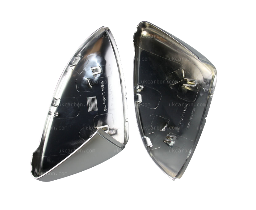 Volkswagen Golf R Silver Chrome Mirror Cover Replacements MK7 MK7.5 by UKCarbon