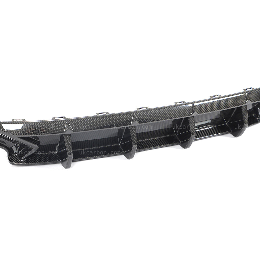 Audi RS6 Diffuser Pre Preg Carbon Fibre C8 2018 + Rear Bumper Kit by UKCarbon