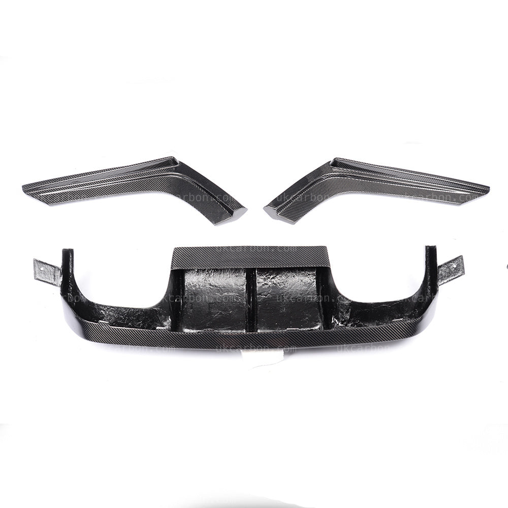 BMW M3 M4 Carbon Fibre Rear M Performance V Style Diffuser F80 F82 by UKCarbon