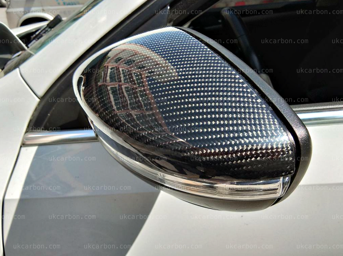 Volkswagen VW Passat Carbon Fibre Wing Mirror Cover Replacements by UKCarbon