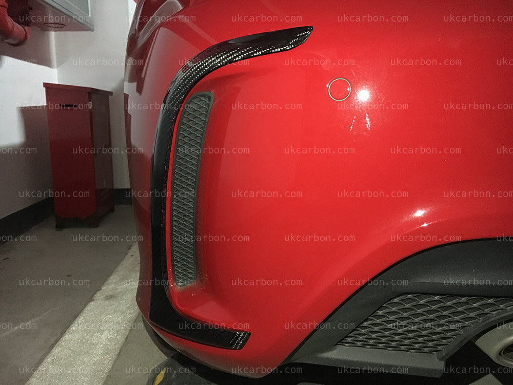 Mercedes A45 Carbon Bumper Rear Vents Exterior Trim W176 AMG by UKCarbon