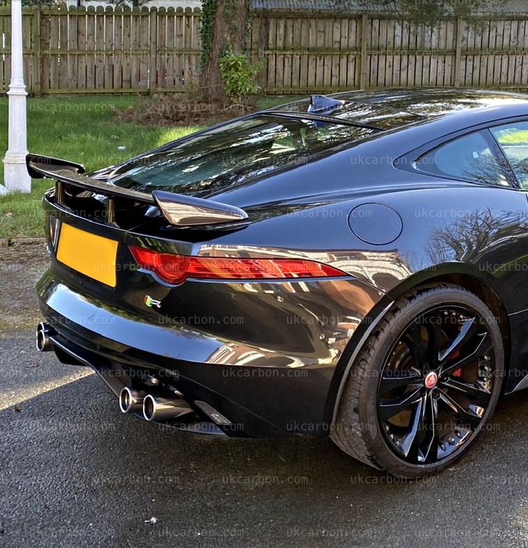 Jaguar F Type Spoiler Carbon Fibre SVR Style Rear Boot 2014 - 2019 by UKCarbon