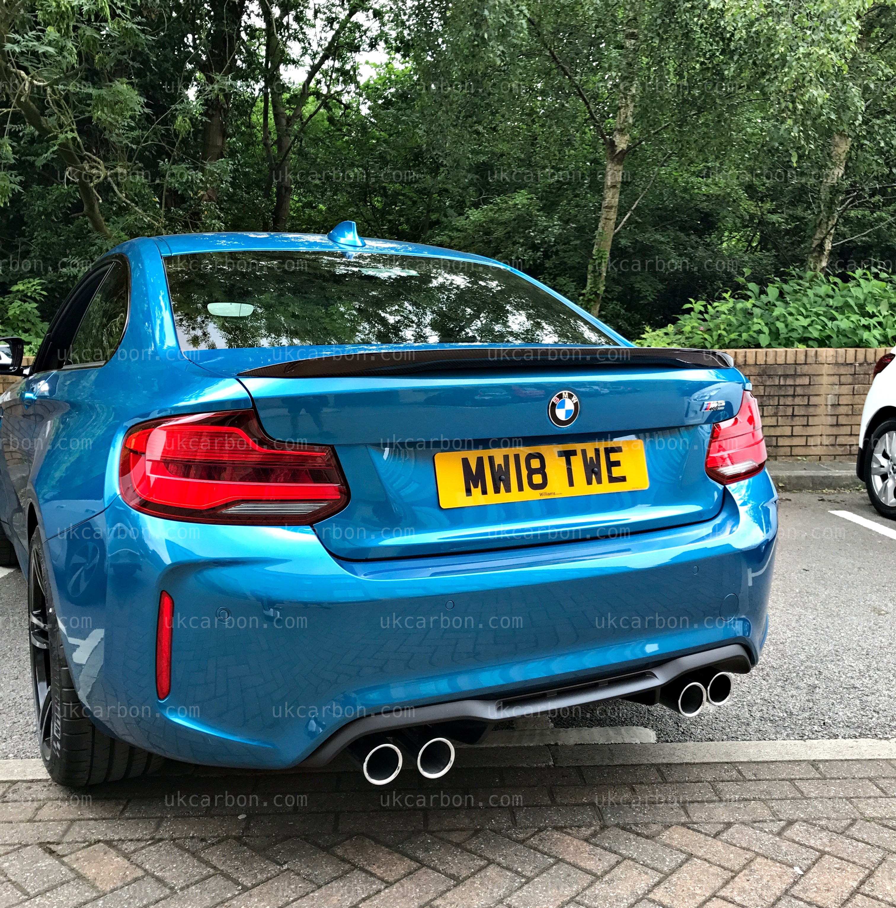 BMW M2 Spoiler Carbon M Performance Boot Lid Style F87 Competition by UKCarbon