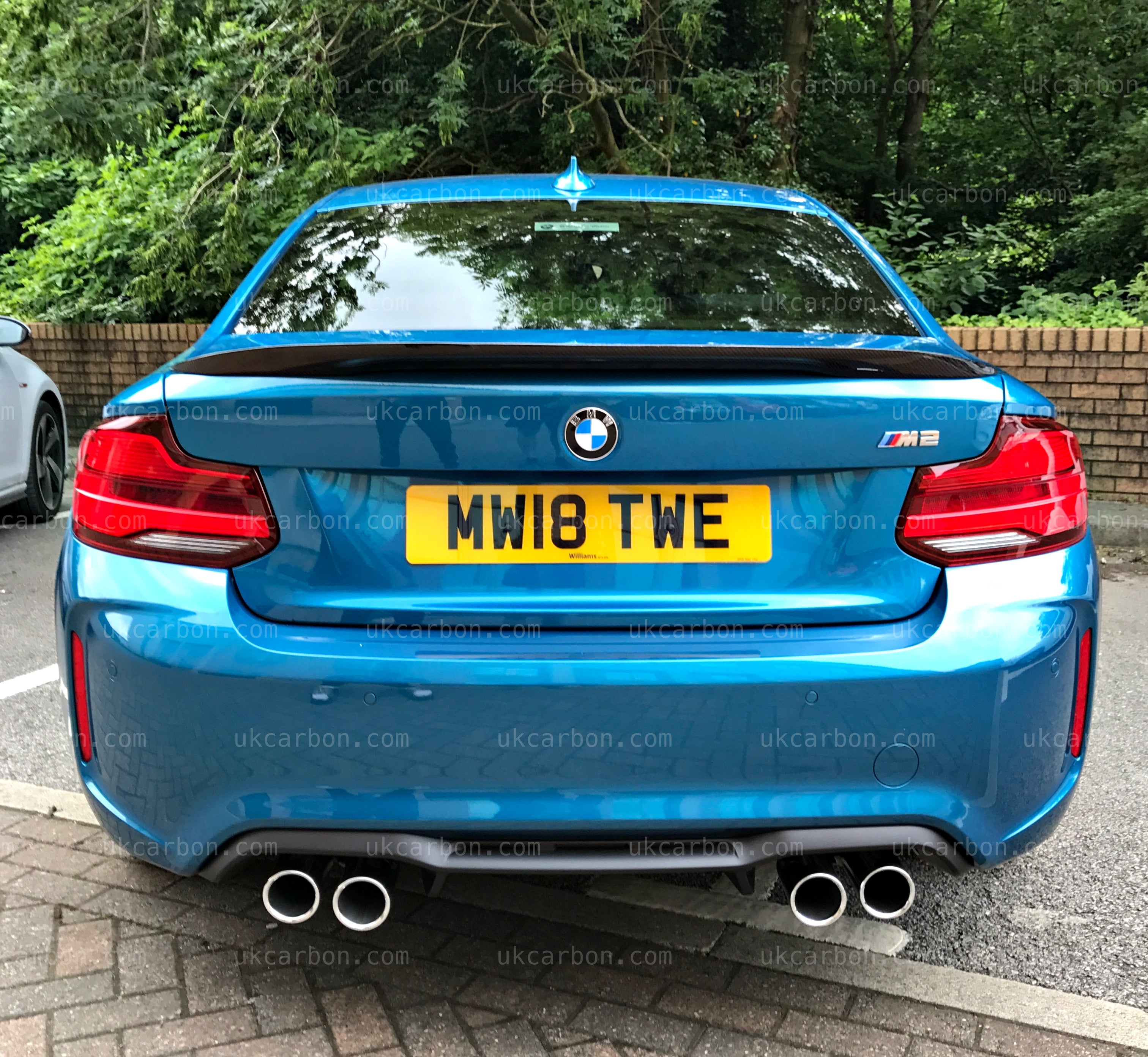 BMW M2 Spoiler Carbon M Performance Boot Lid Style F87 Competition by UKCarbon