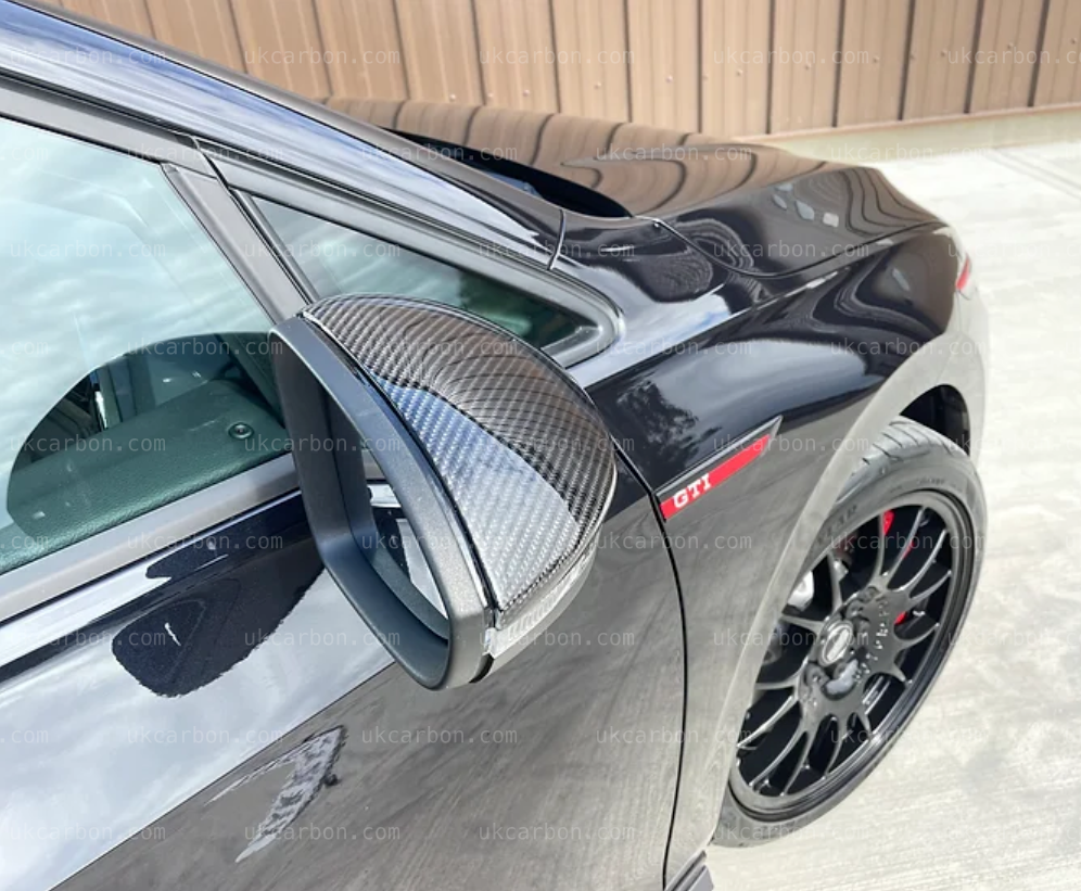 Volkswagen Golf GTI R Carbon Fibre Wing Mirror Cover VW MK8 by UKCarbon