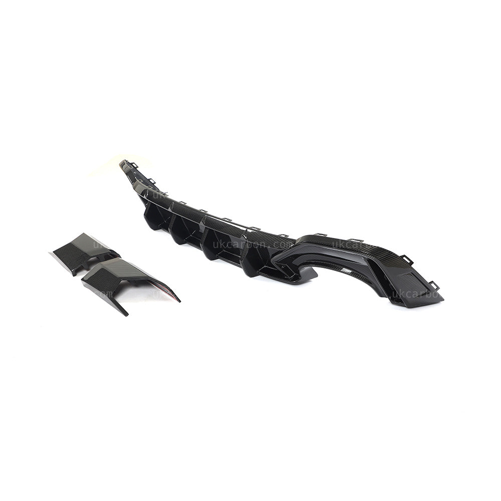 Audi RS6 Diffuser Pre Preg Carbon Fibre C8 2018 + Rear Bumper Kit by UKCarbon
