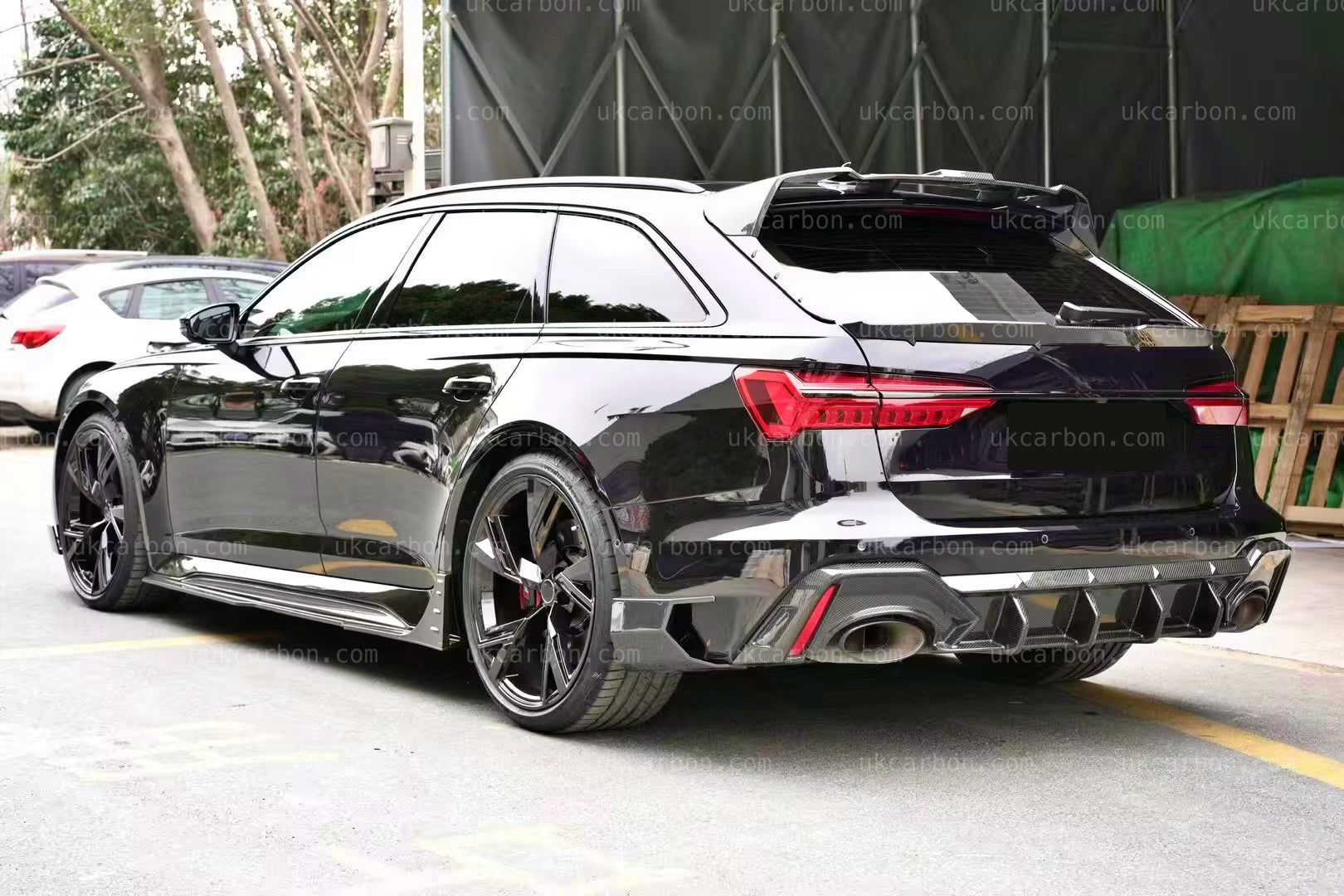 Audi RS6 Spoiler Pre Preg Carbon Fibre C8 2018 Rear Upper Boot + by UKCarbon